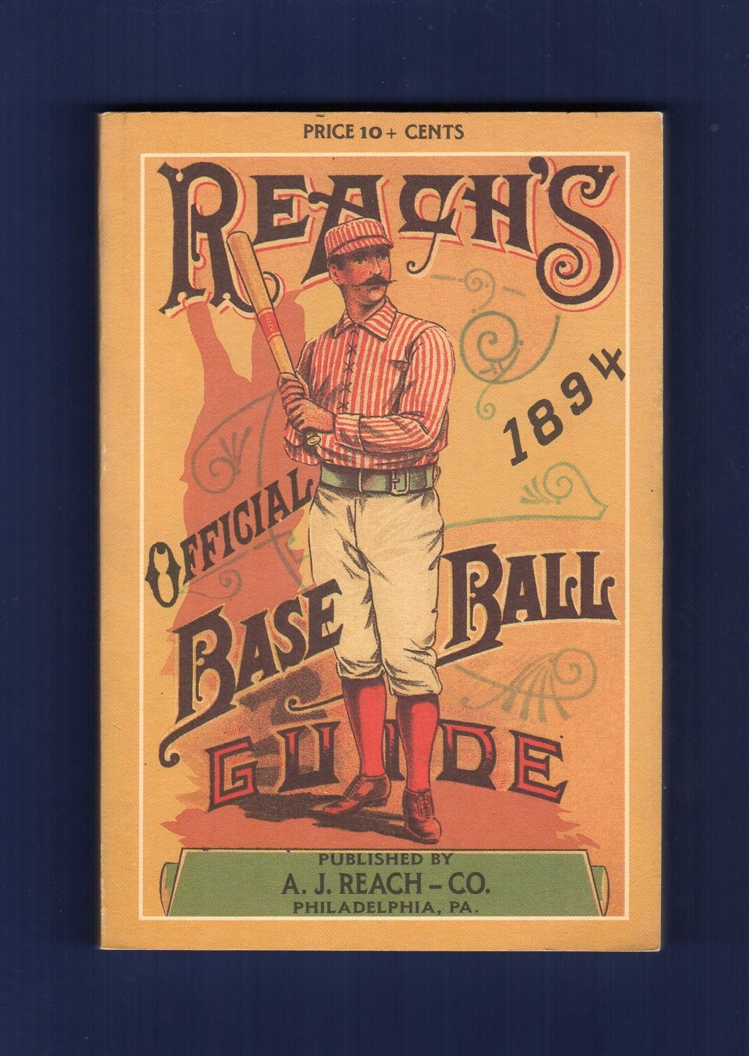 1894 REACH&rsquo;S BASEBALL GUIDE | 1989 Horton P.C. | 164 pages ~ Scarce REPRINT!