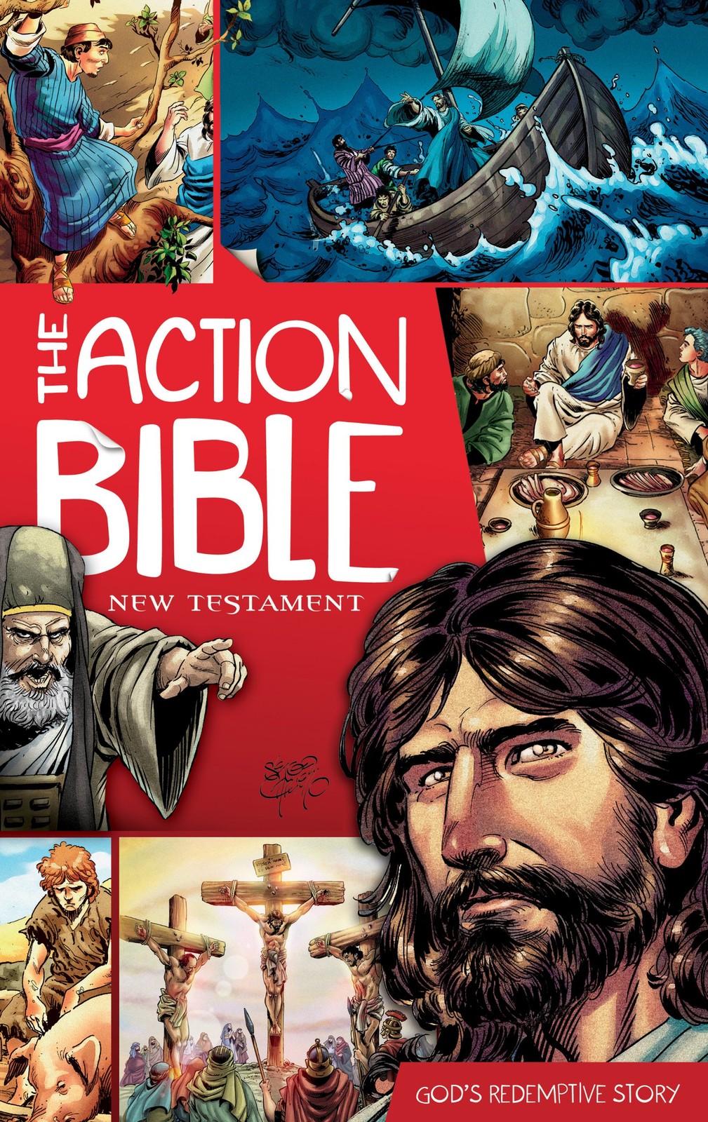 The Action Bible New Testament: God&rsquo;s Redemptive Story (Action Bible Series)…