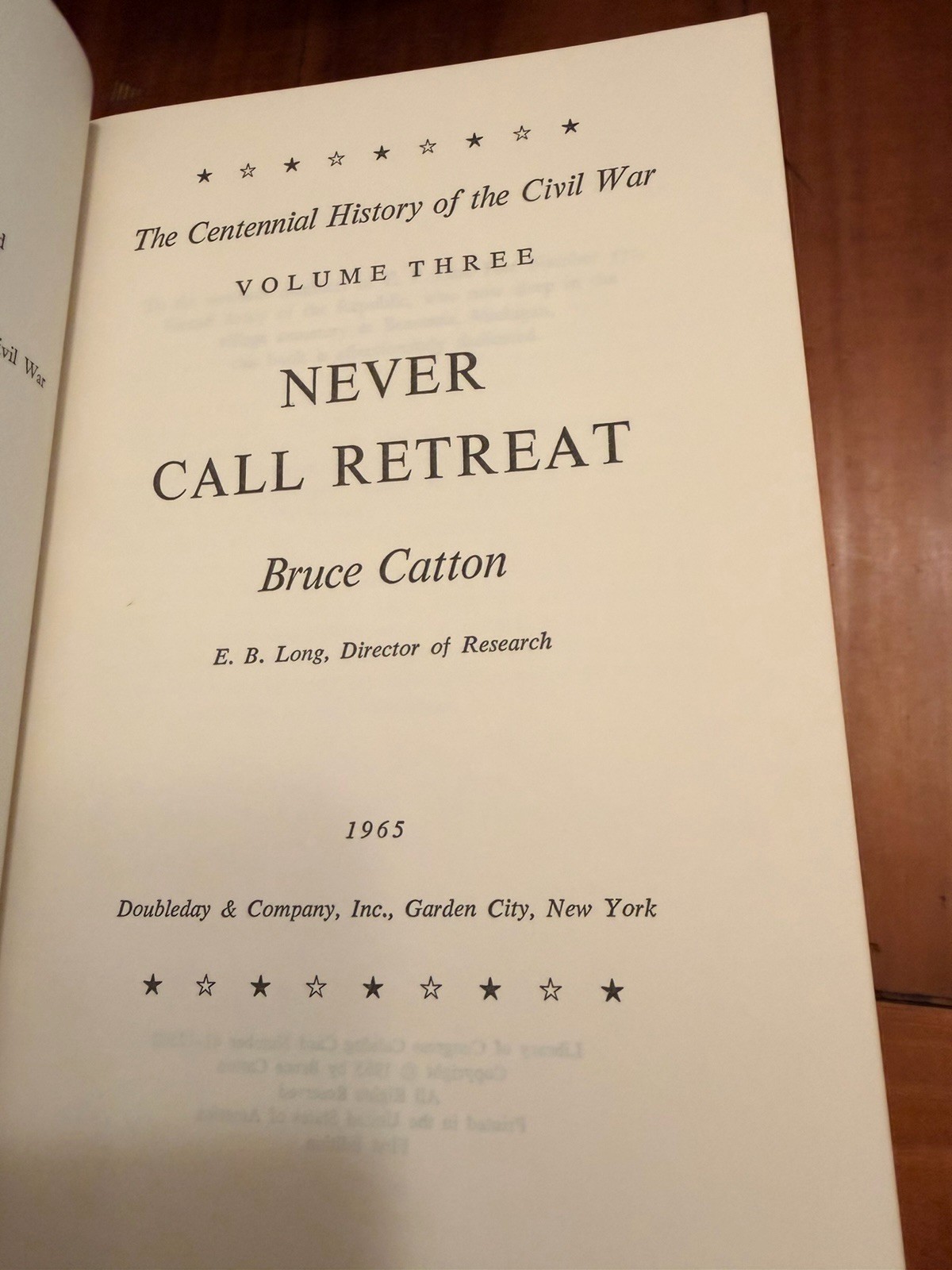 Bruce Catton The Centennial History Of The Civil War, 3 Volume Set, 1st Edition