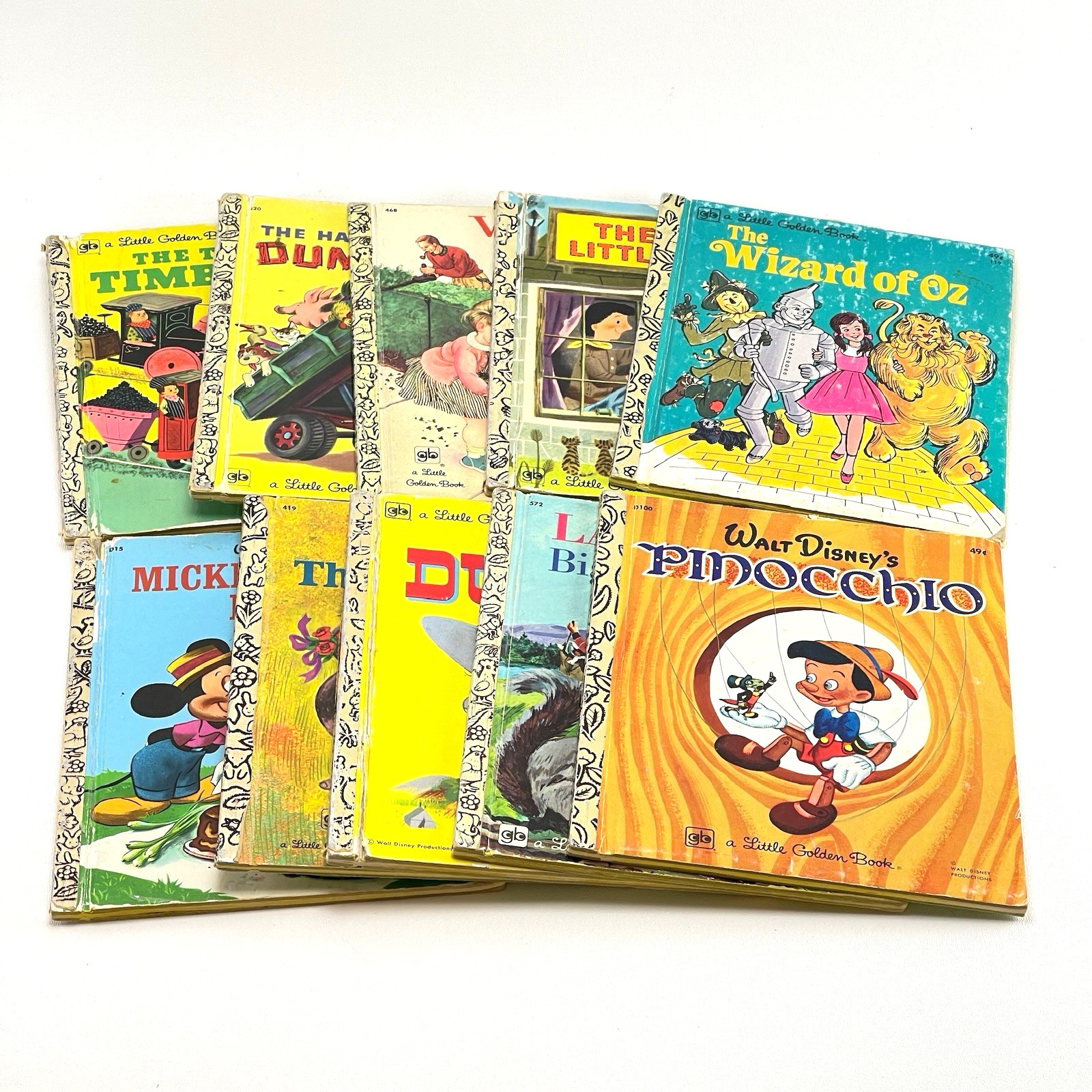 Little Golden Books Mixed Lot of 10 Classic Children&rsquo;s Books – Vintage – Read