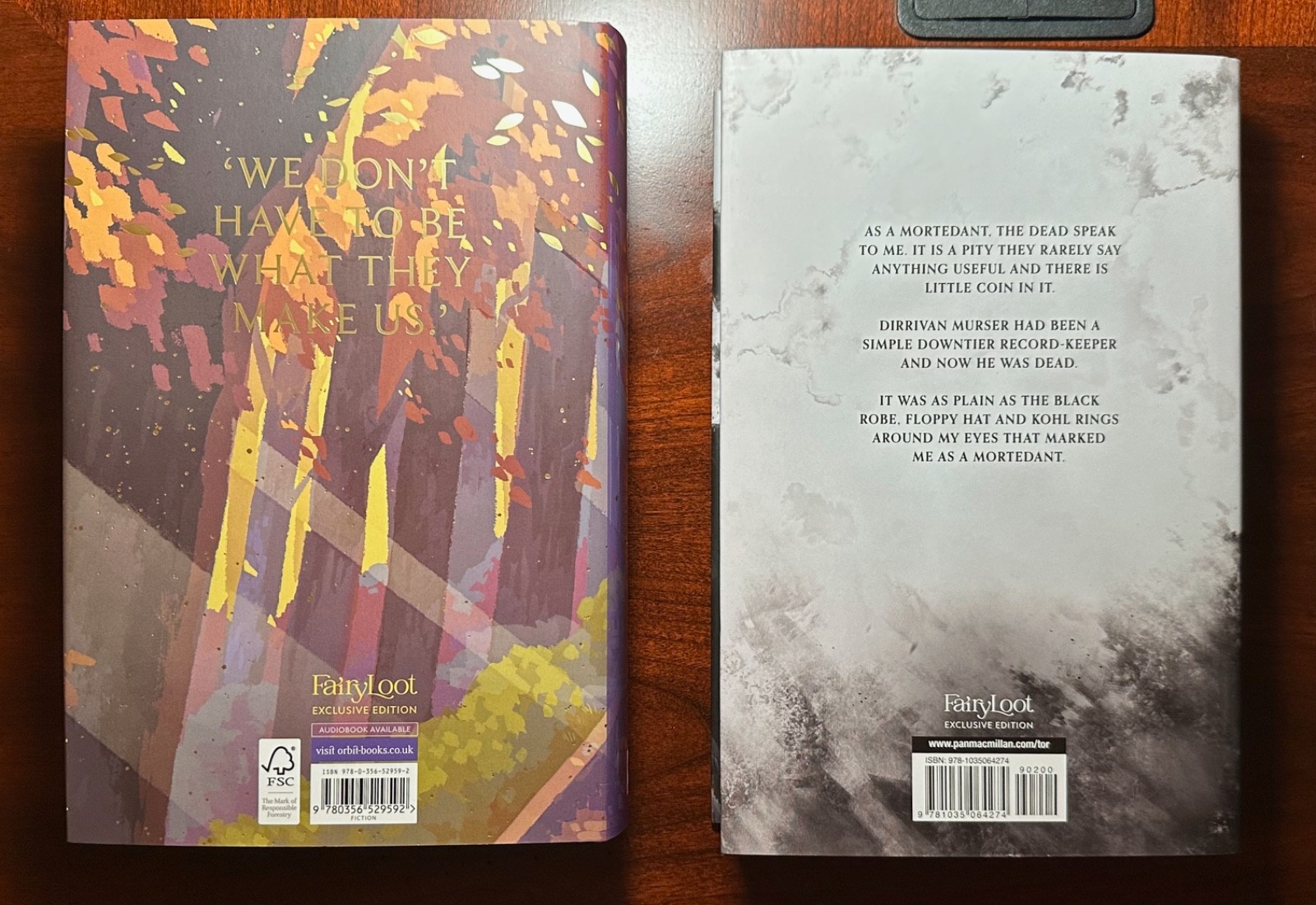 FairyLoot: Book of Fallen Leaves by AS Tamaki & Mortedant&rsquo;s Peril by RJ Barker