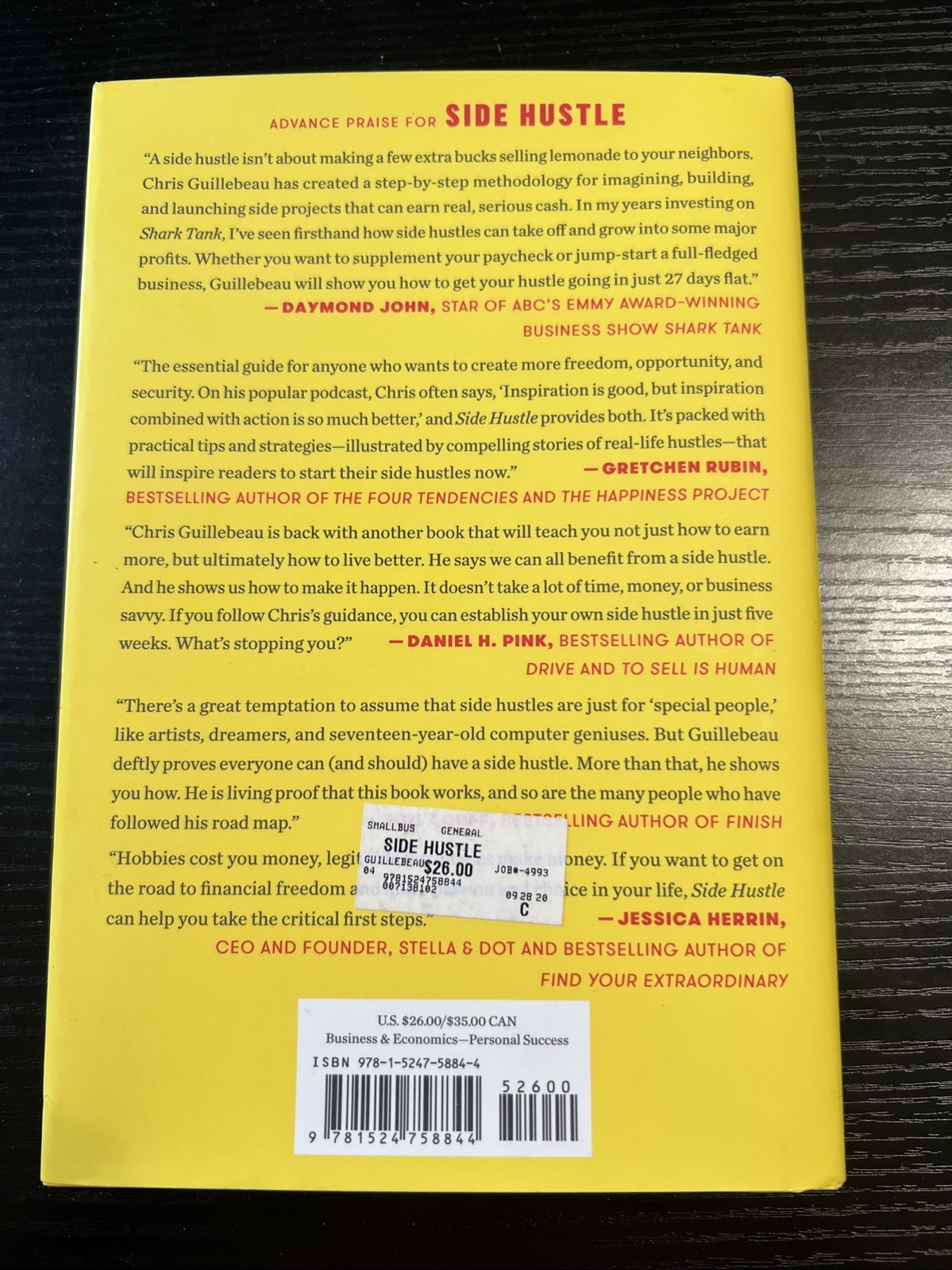 Side Hustle: From Idea to Income in 27 Days by Chris Guillebeau