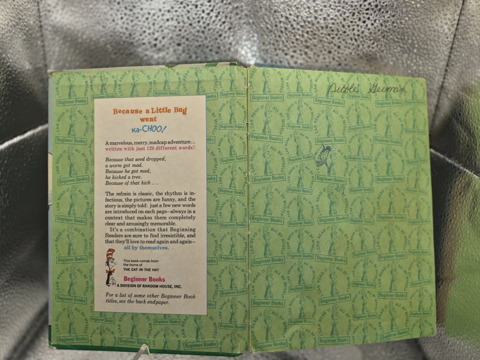 Because A Little Bug Went Ka-CHOO Beginner Books, Dr. Suess