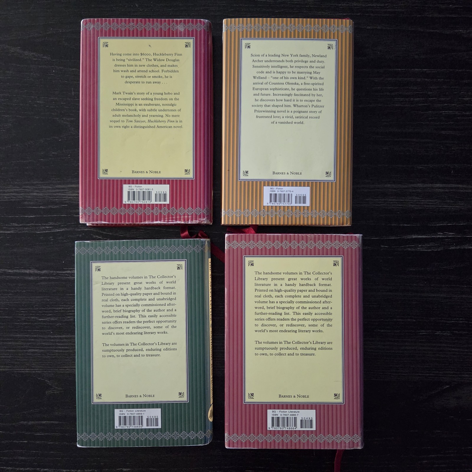 Barnes & Noble Collector&rsquo;s Library Mini Hardcover Classics Lot of 4