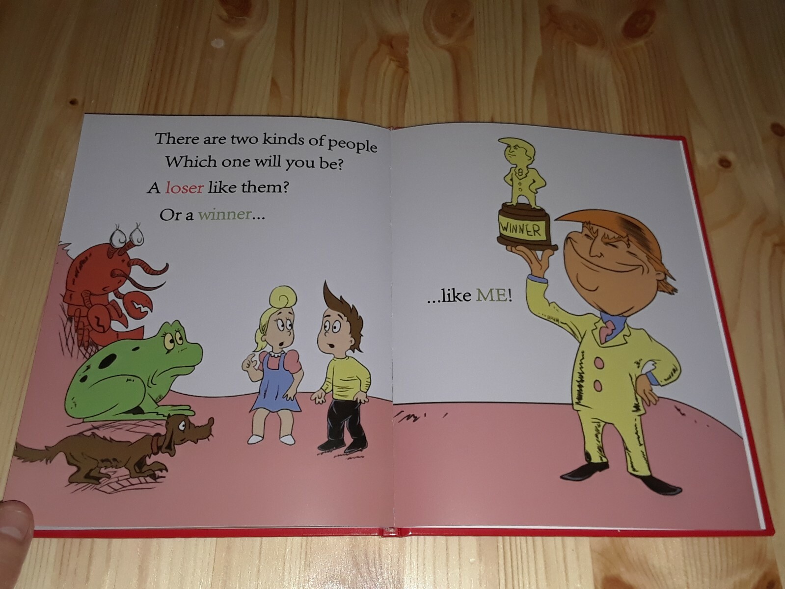 « Hardcover » Winners Aren&rsquo;t Losers Children&rsquo;s Book Donald Trump Jimmy Kimmel Maga