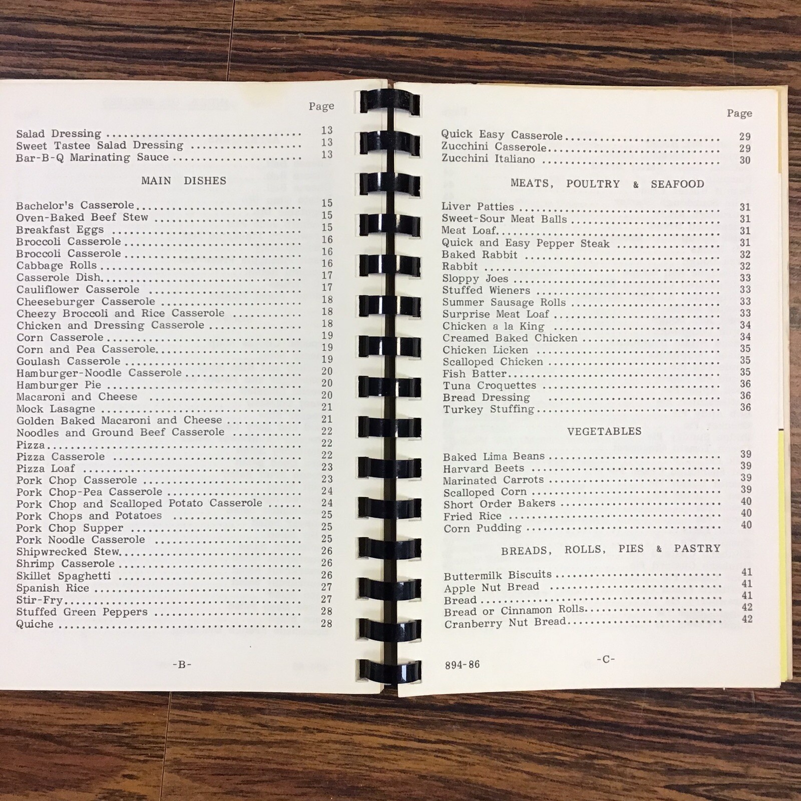 Oakwood Ohio Auglaize Chapel Church of God Vtg 1986 Cookbook SEE INDEX PHOTOS