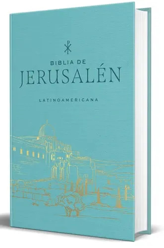 Biblia Catolica Biblia de Jerusalen Latinoamericana, Tapa Dura, Tela Azul Turque
