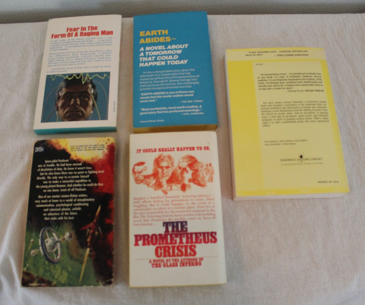 Book lot of 5 – Mike Dolinsky, George R. Stewart, Fletcher Pratt +