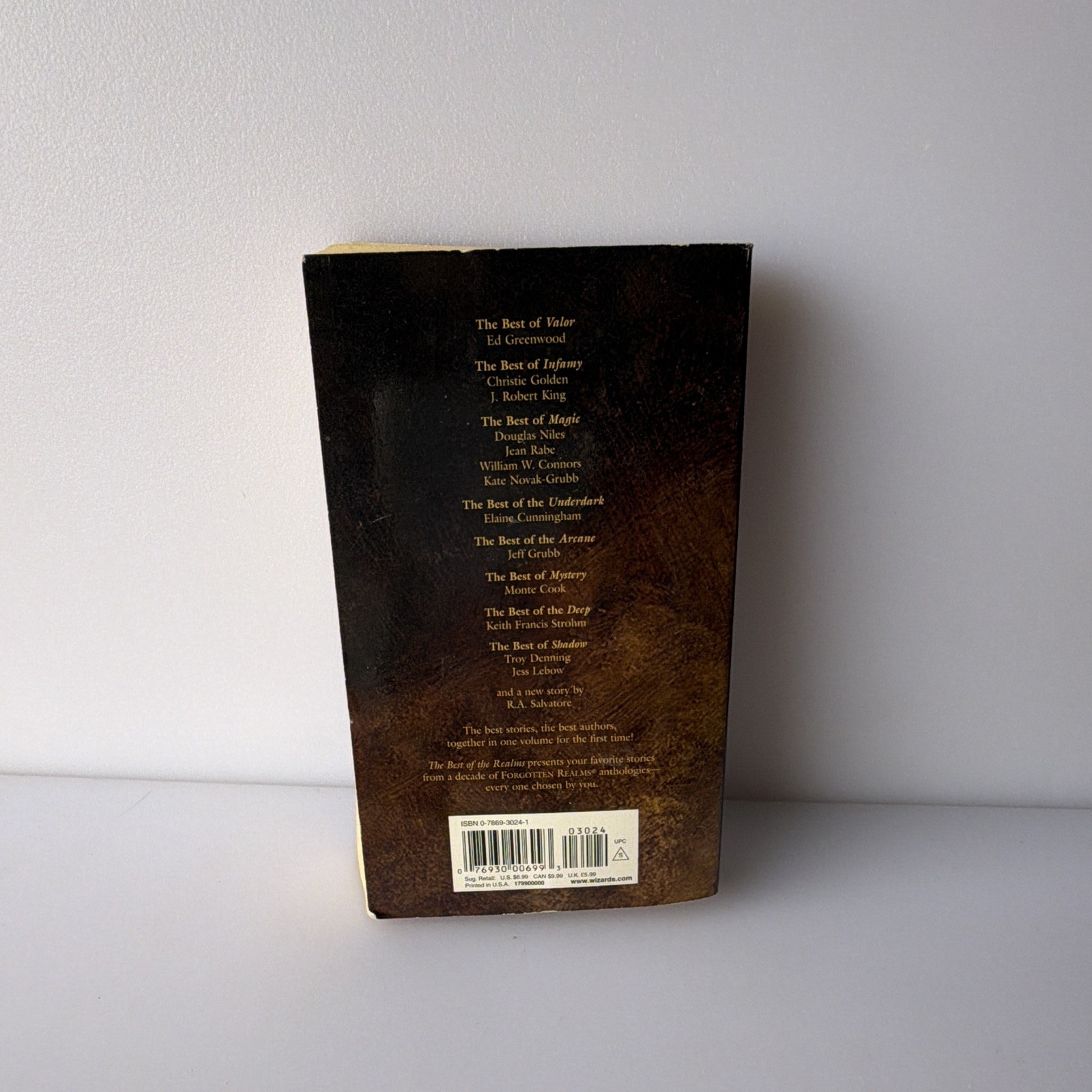Wizards of the Coast The Best of the Realms Forgotten Realms R.A. Salvatore PB