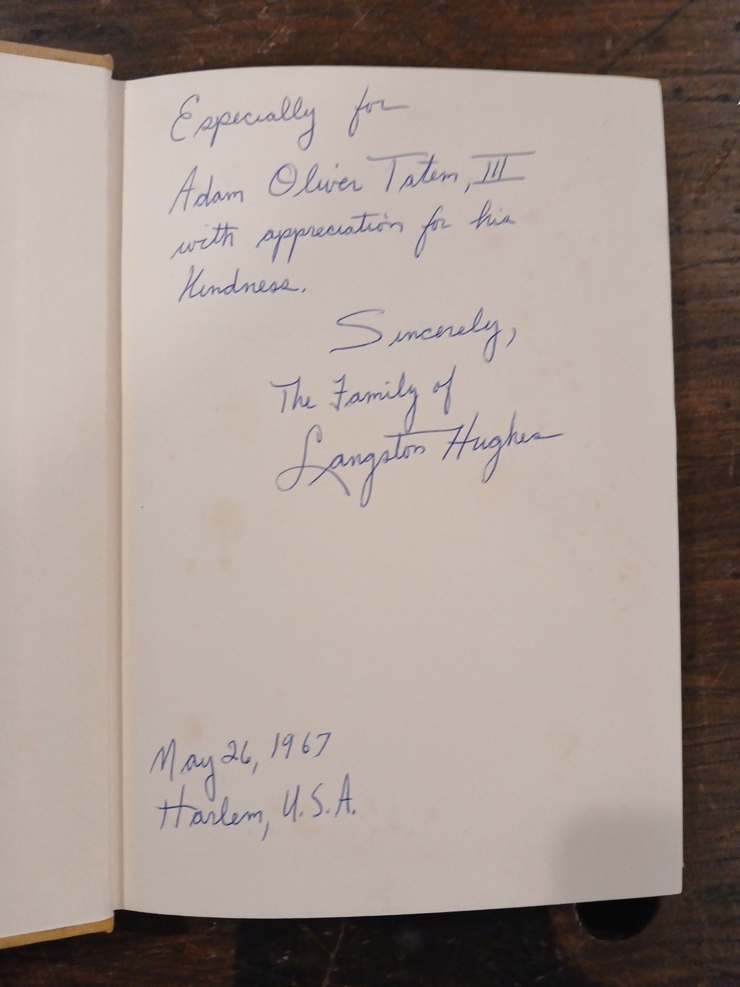 Simple&rsquo;s Uncle Sam Langston Hughes 1965 First Edition (MUST SEE INSCRIPTION)