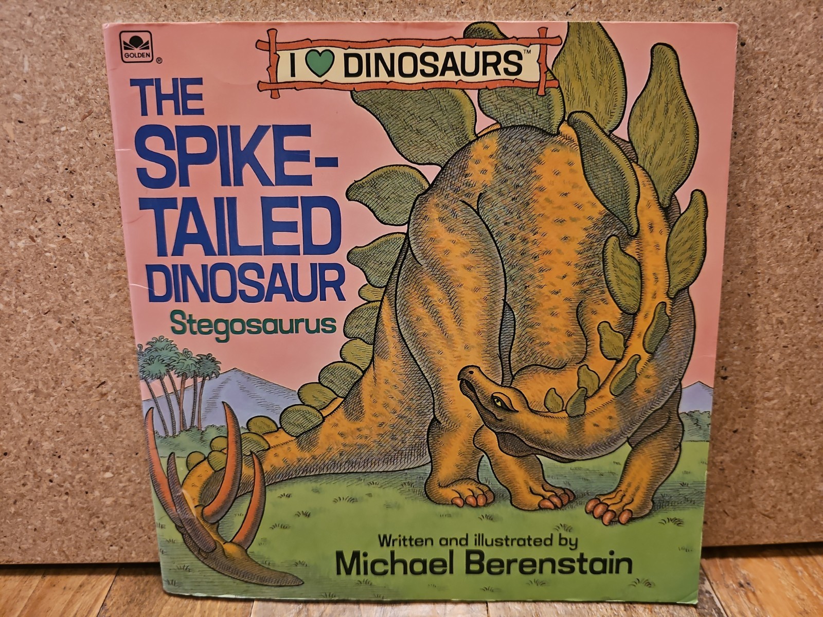 Golden Book The Spike-Tailed Dinosaur Stegosaurus by Michael Berenstain (1989)