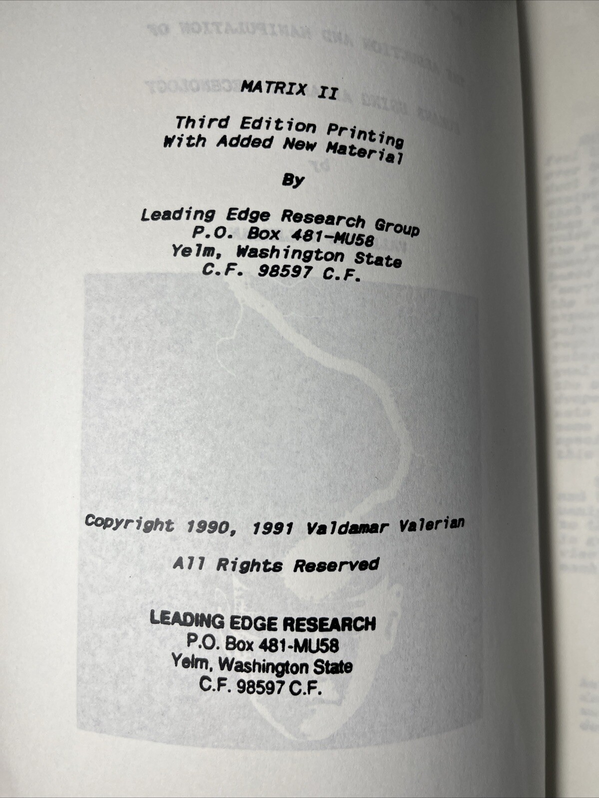 Matrix II The Abduction and Manipulation of Humans Using Advanced Technology New