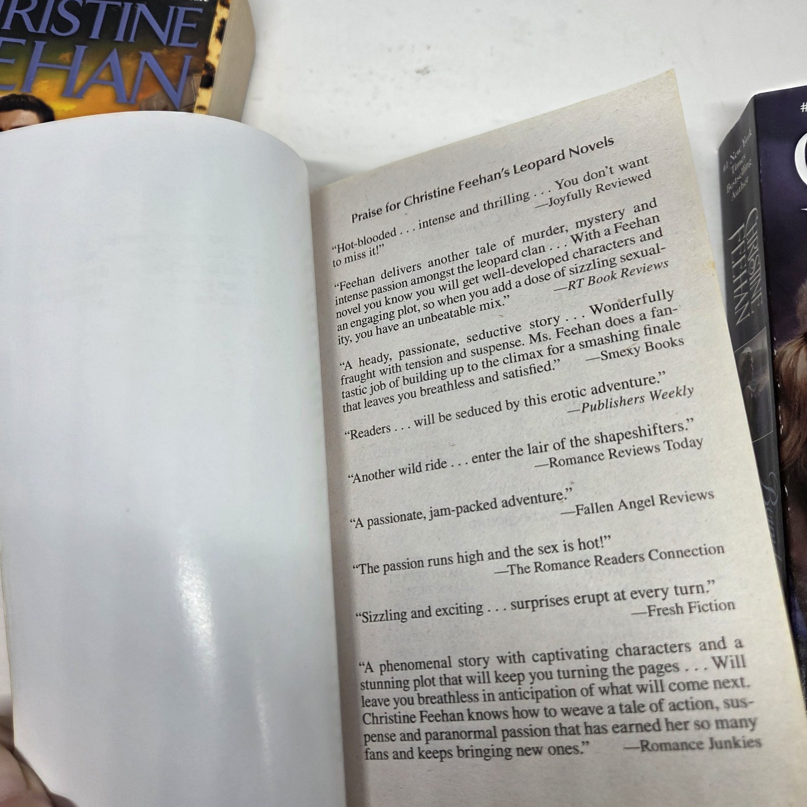 Christine Feehan Cat&rsquo;s Lair Bound Together Leopard&rsquo;s Prey 3 MM Paperbacks 1st Ed