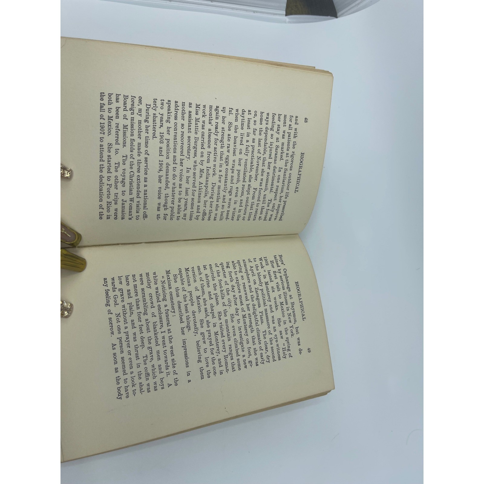 Antique Religious Christian Woman&rsquo;s Board of Missions Book 1909 Helen Moses