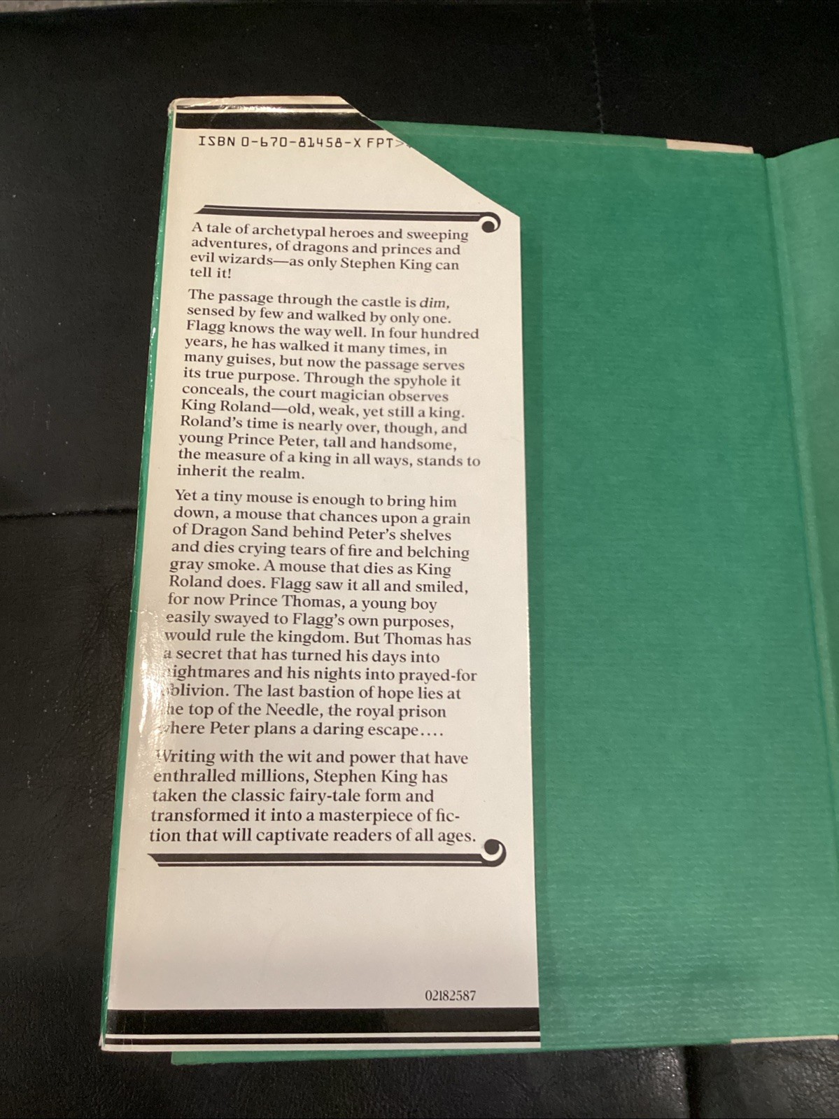 Stephen King&rsquo;s The Eyes of the Dragon first edition (US 1987 Viking) HC DJ