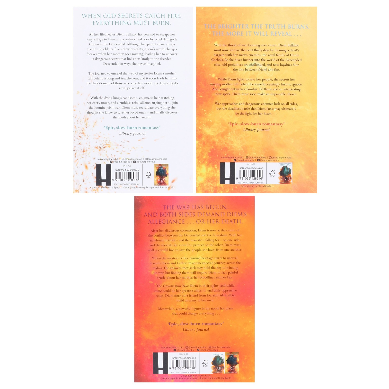 The Kindred&rsquo;s Curse Saga by Penn Cole 3 Books Collection Set – Fiction – PB