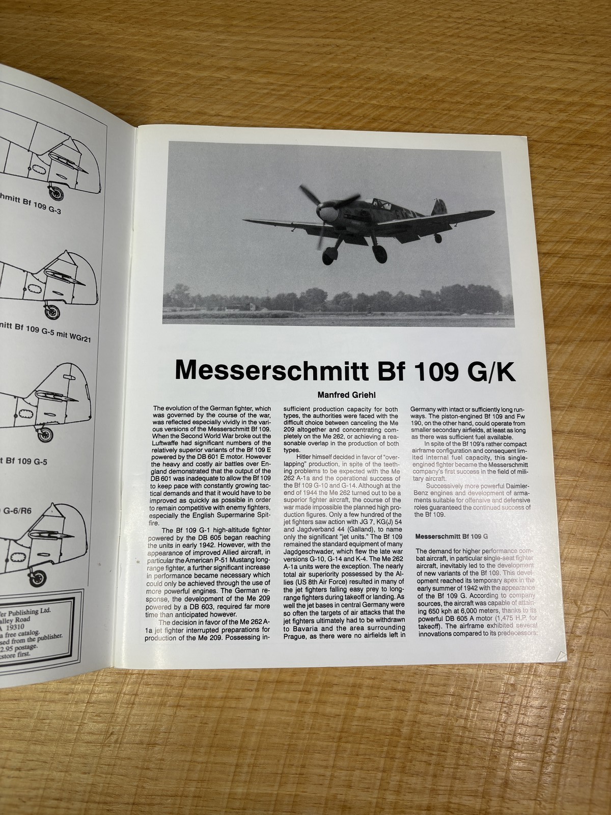 Messerschmitt Bf 109 G/K – The Luftwaffe Profile Series No. 2 – Manfred Griehl