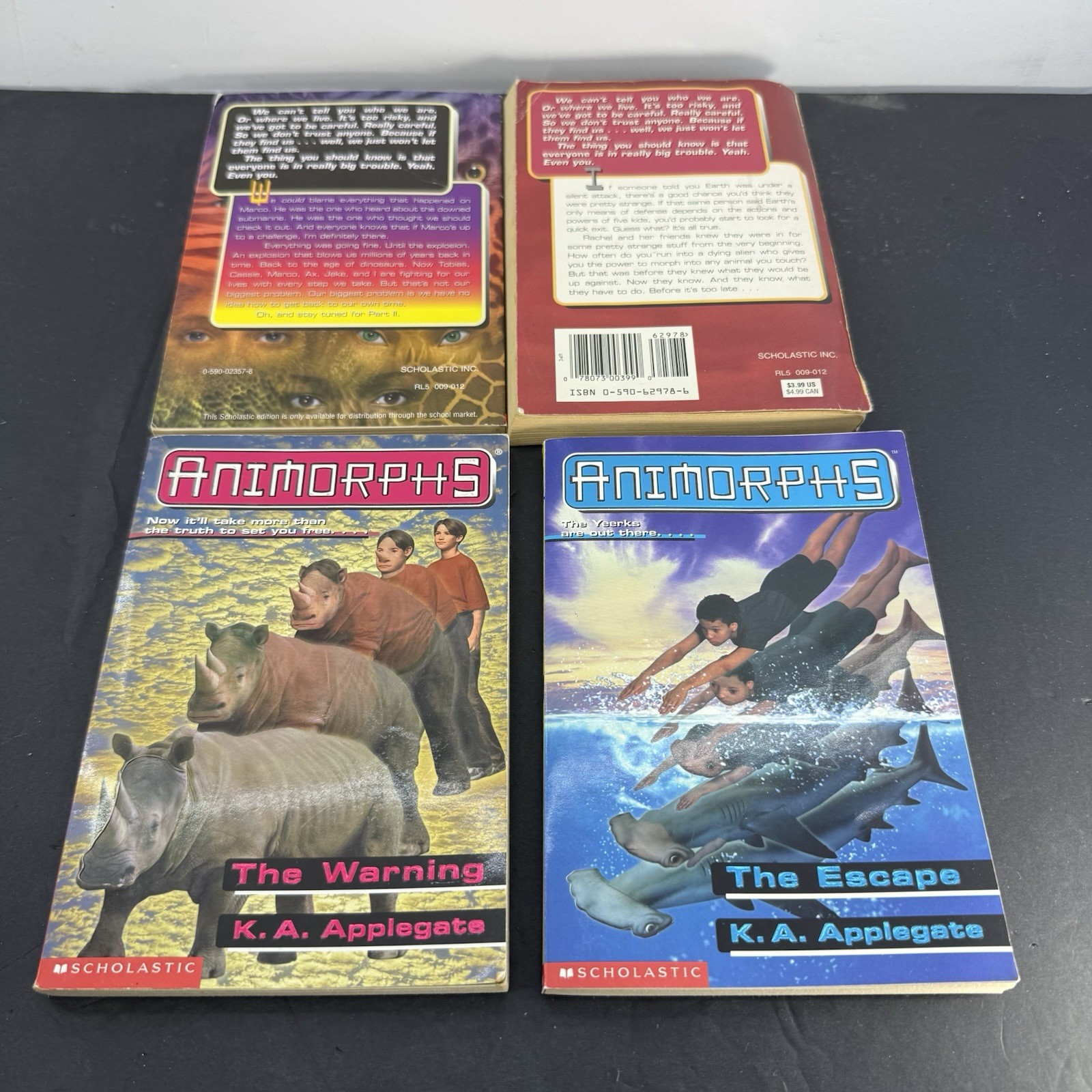 Animorphs Book Lot 7 K.A. Applegate #1 2 13 14 16 Megamorphs Scholastic