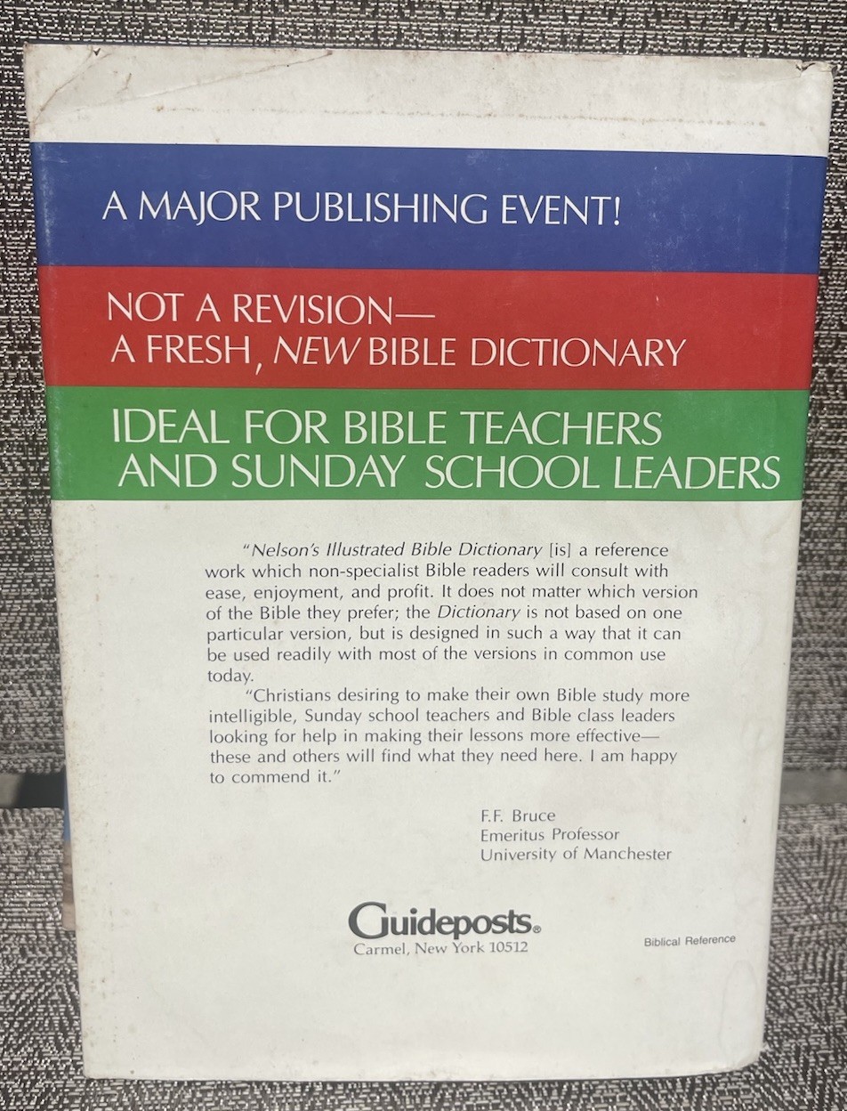 Vintage Nelson&rsquo;s Illustrated Bible Dictionary Hardcover 1986