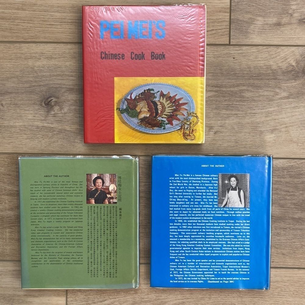 Vintage Pei Mei&rsquo;s Chinese Cookbook Set Vollume 1 2 3 complete Heritage Auth