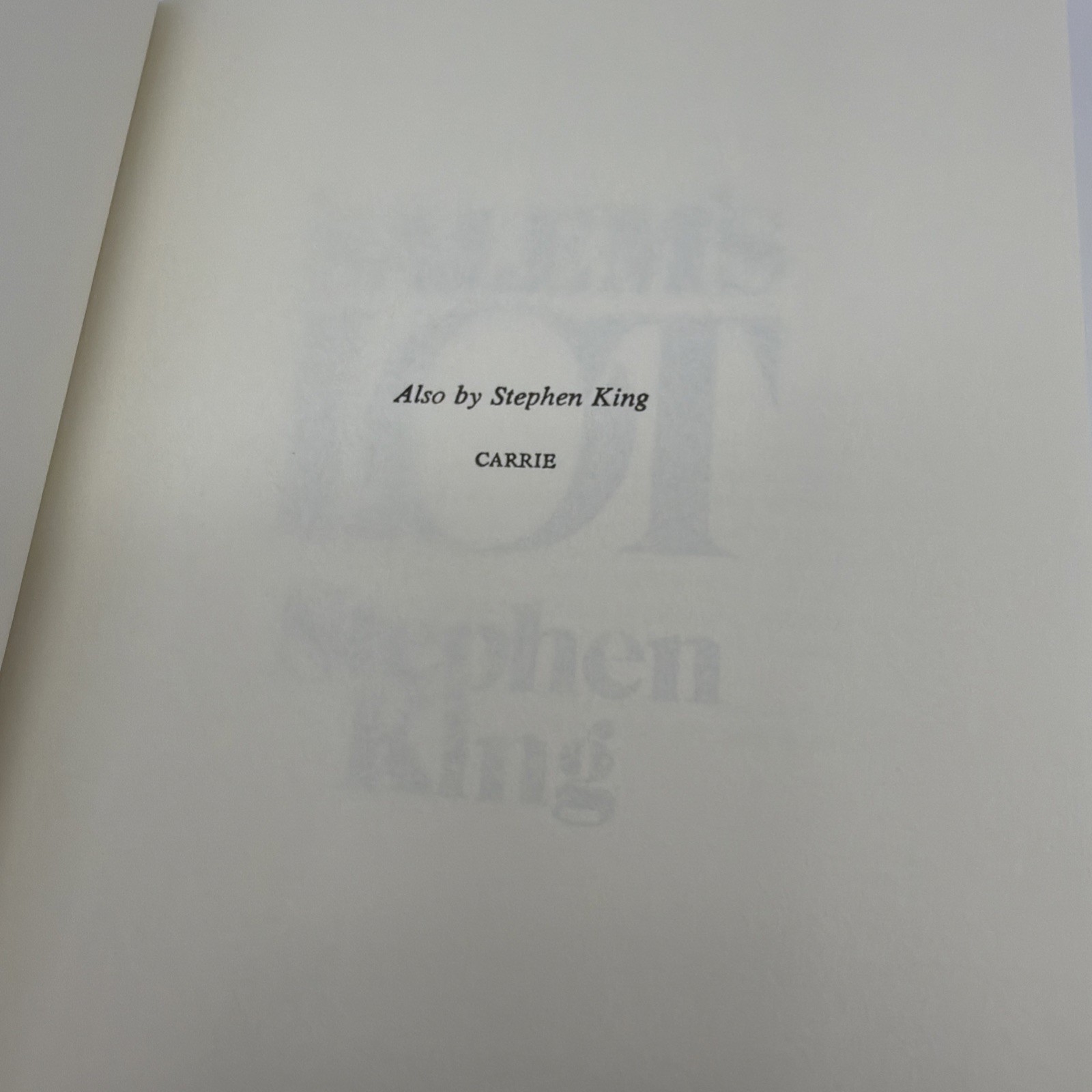 &lsquo;Salem&rsquo;s Lot, Stephen King Hardcover, Book Club Edition, 1975 No Gutter Code