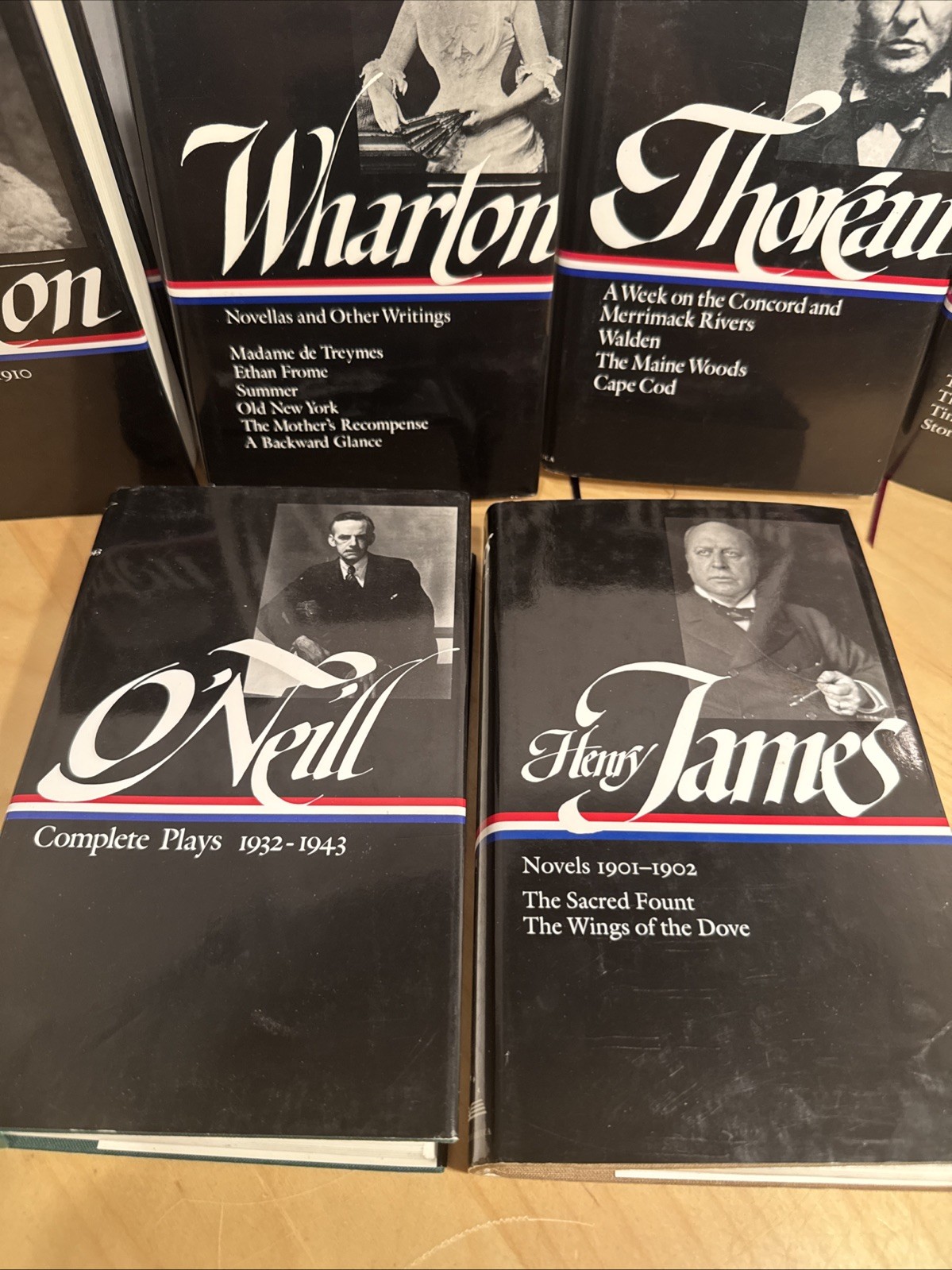 The Library Of America Lot James, O’Neill, Wharton, Maxwell, Thoreau