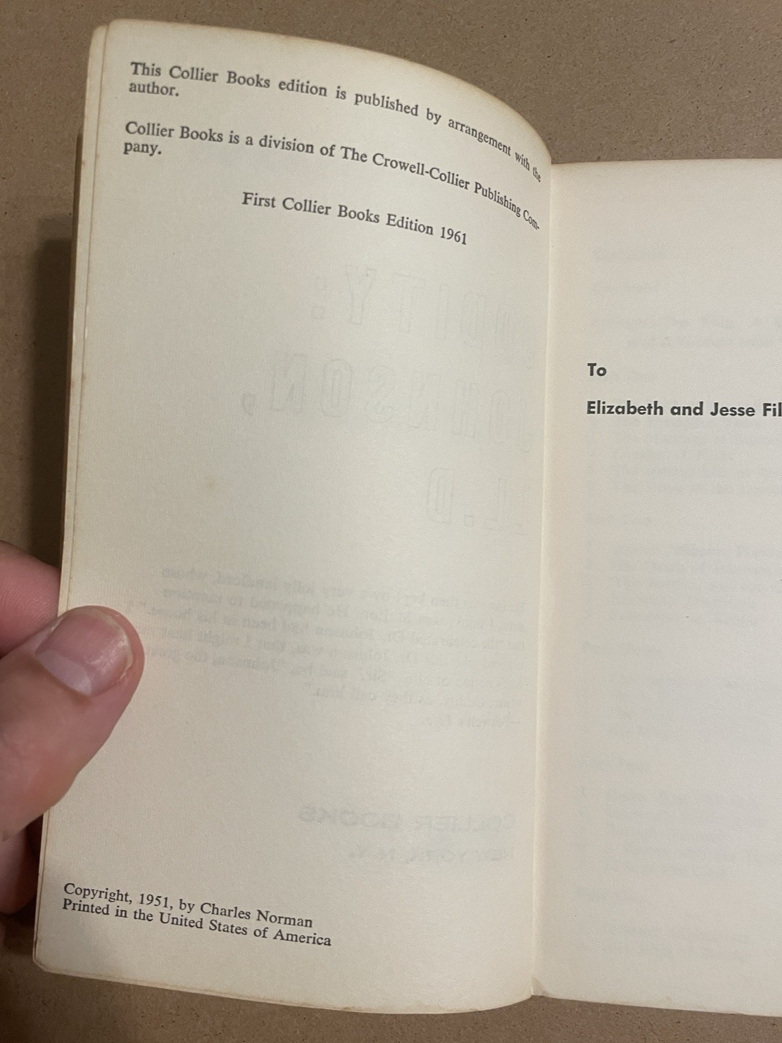 1961 Mr. Oddity: Samuel Johnson, LL. D. by Charles NormanCollier Books Paperback