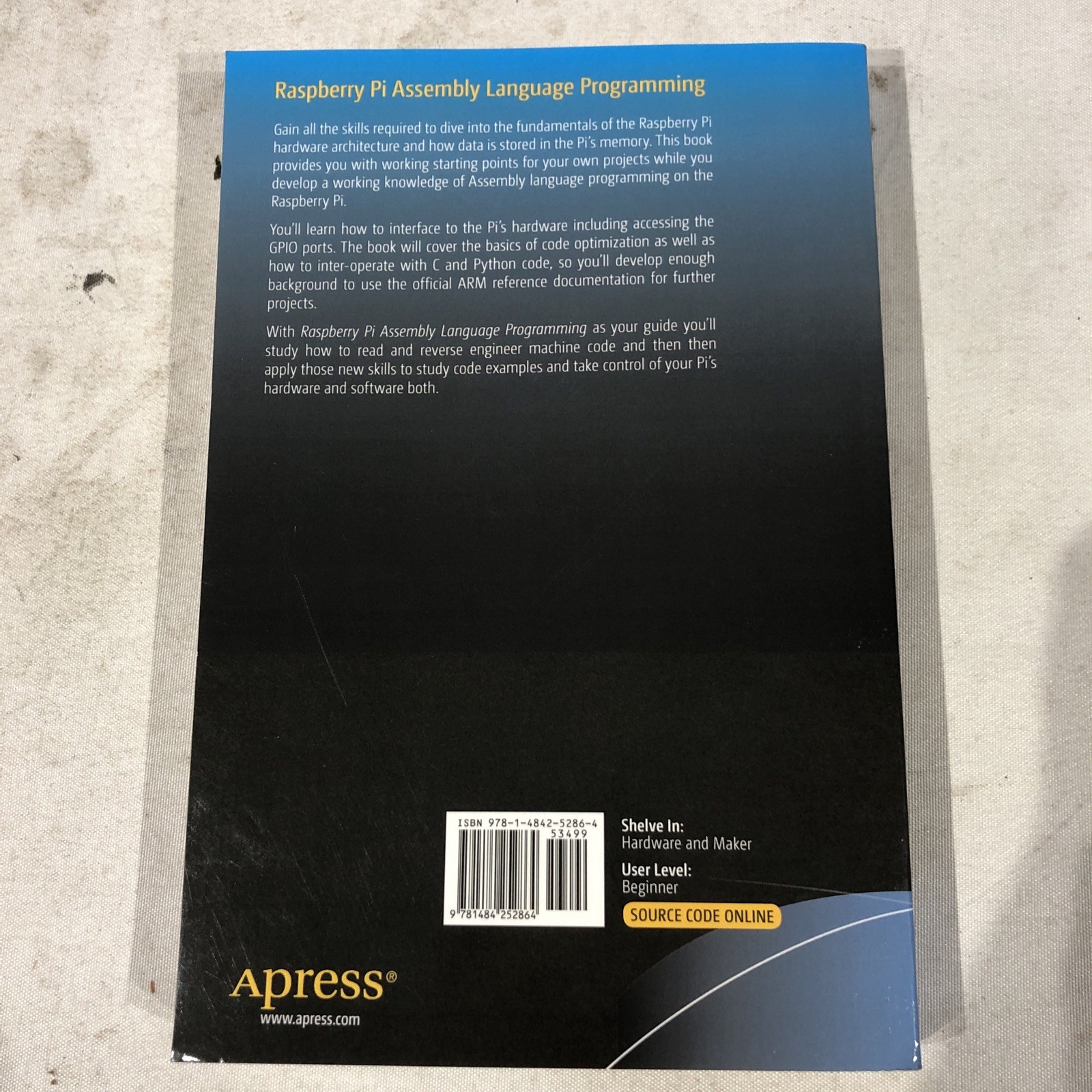 Raspberry Pi Assembly Language Programming Stephen Smith Paperback Textbook
