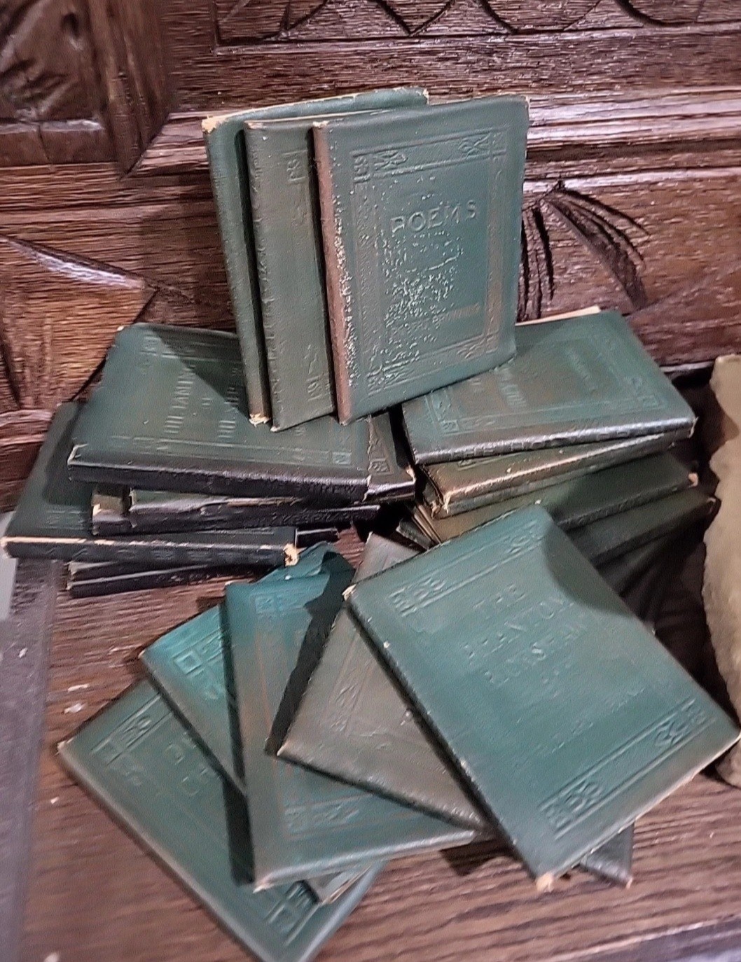 100 yr Old Antique Little Leather Library Books 1920&rsquo;s Redcroft Pick Your Title