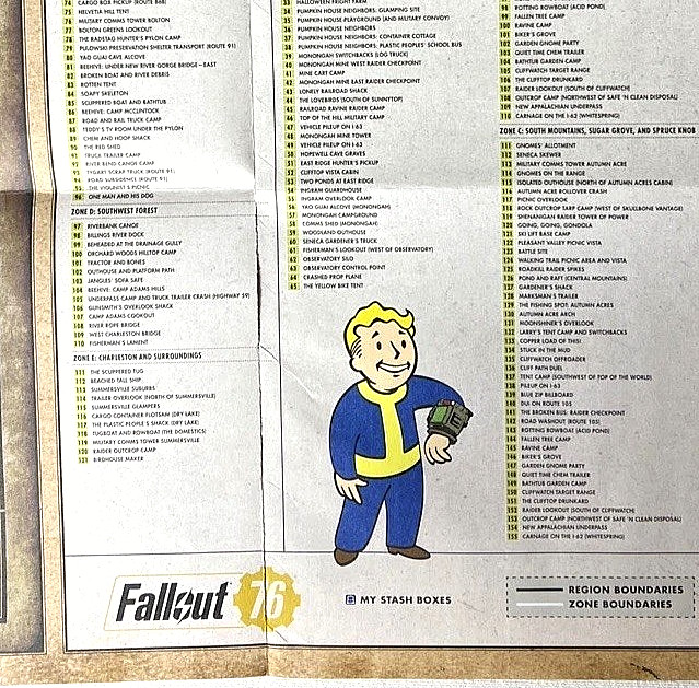 Fallout 76: Official Collector&rsquo;s Edition Guide by Garitt Rocha &… WV Poster Map