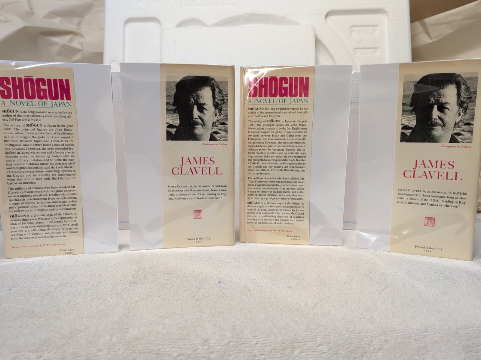 SHOGUN by James Clavell (1975) 2-Tone Boards BCE + Custom Mylar ~ 2 Vols!!!