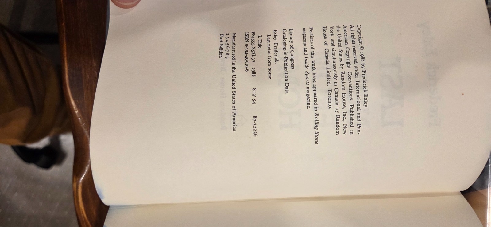 Pages From A Cold Island and Last Notes From Home, Frederick Exley&rsquo;s last two