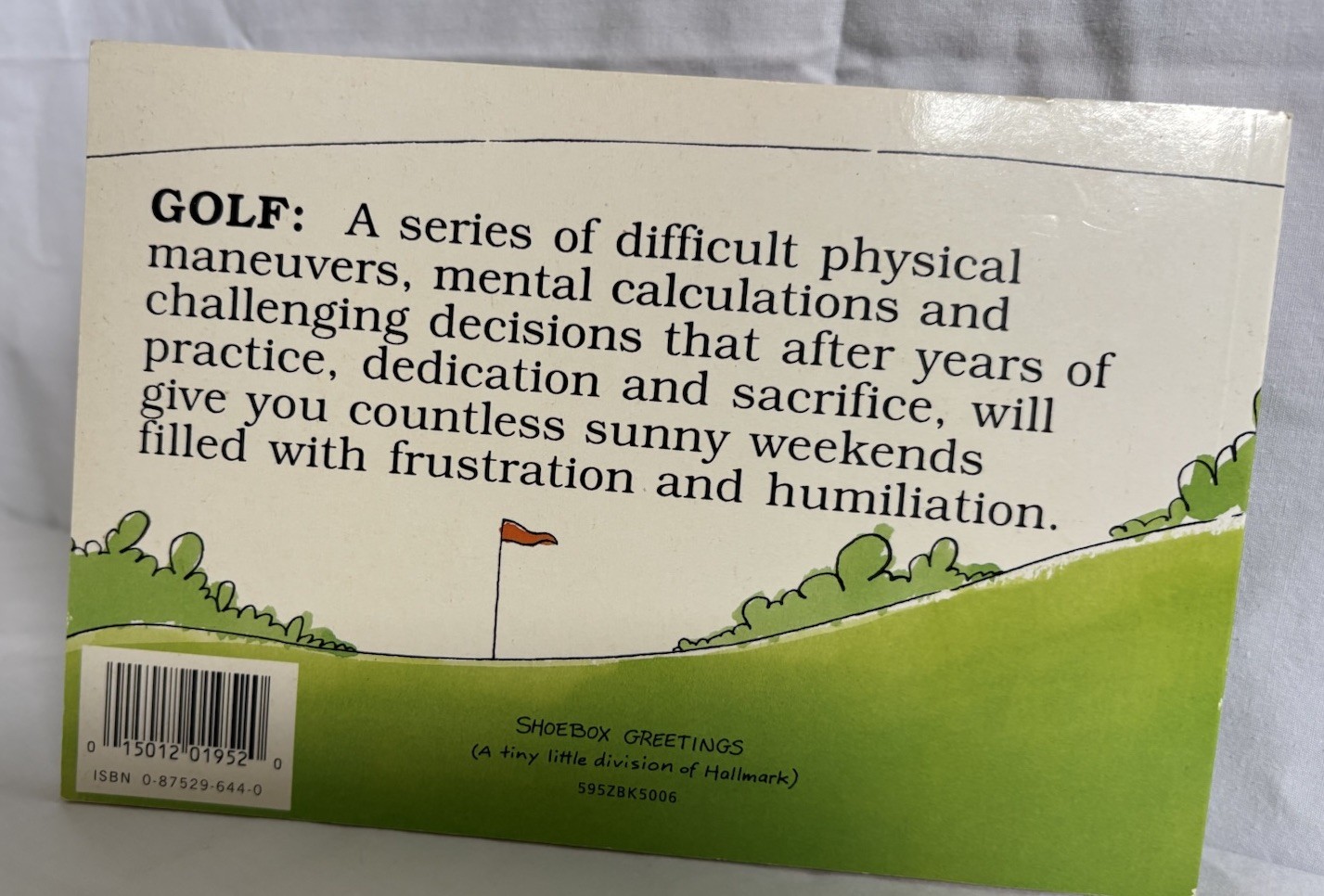Golf Humor Vintage Novelty Book THE GOOD THE PLAID & THE BOGEY Kevin Ahern 1992