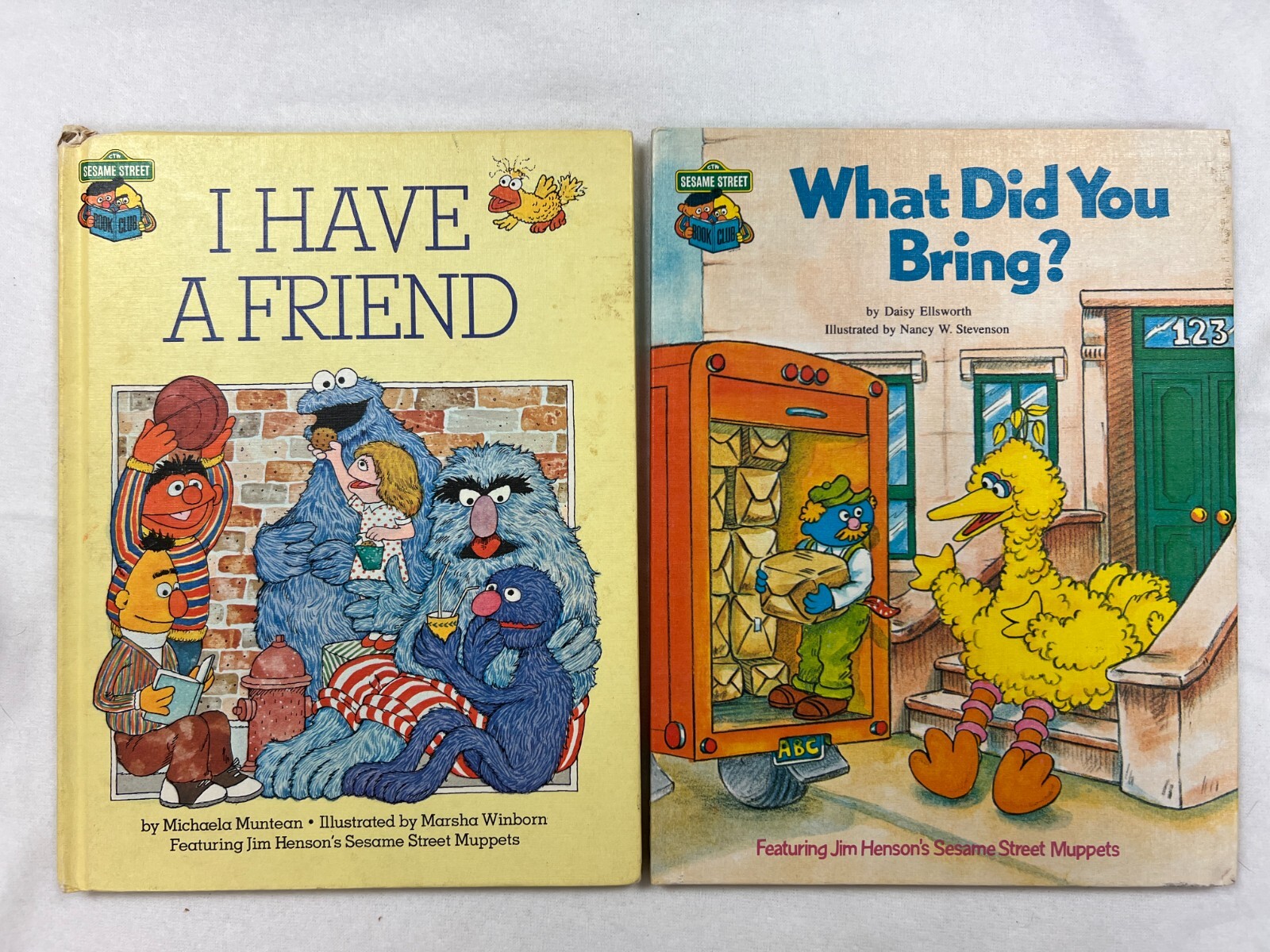 Sesame Street Book Club Books – dated 1980&rsquo;s HB – lot of 14