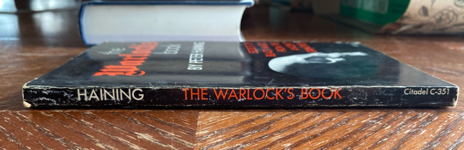Warlock&rsquo;s Book Secrets of Black Magic by Peter Haining 1972 Citadel Paperback
