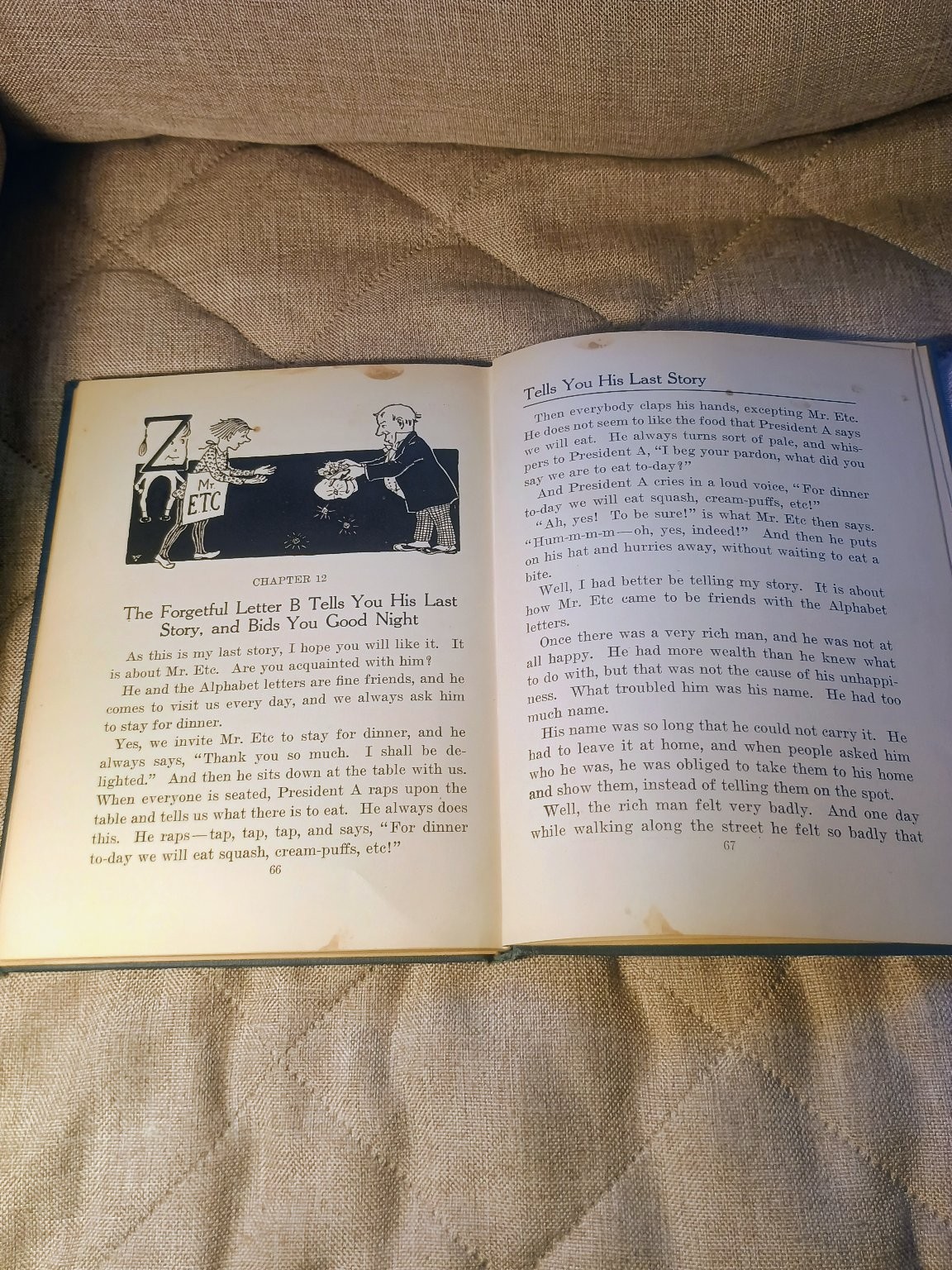 The Forgetful Letter B Richard A. Clarke 1922 Vintage Children&rsquo;s Illustrated