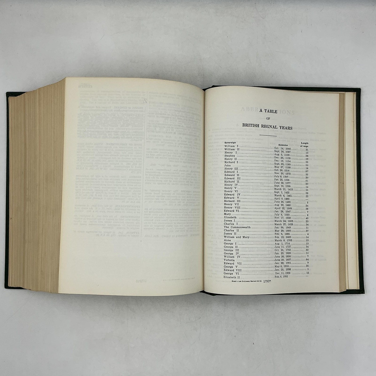 Vintage BLACK&rsquo;S LAW DICTIONARY Henry Campbell Black Ewtn HC Green 1968 USA