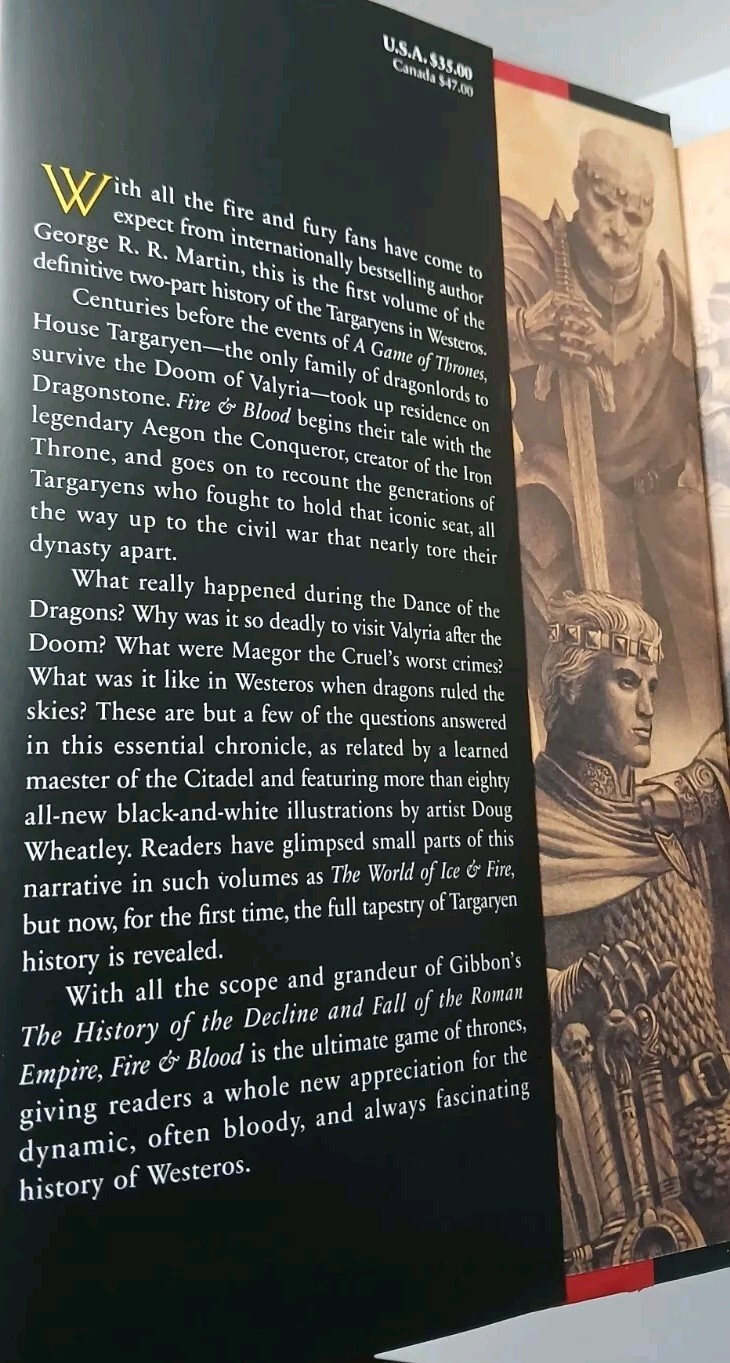 Fire & Blood by George R.R. Martin 2018 HC First Edition 1st Printing VERY GOOD