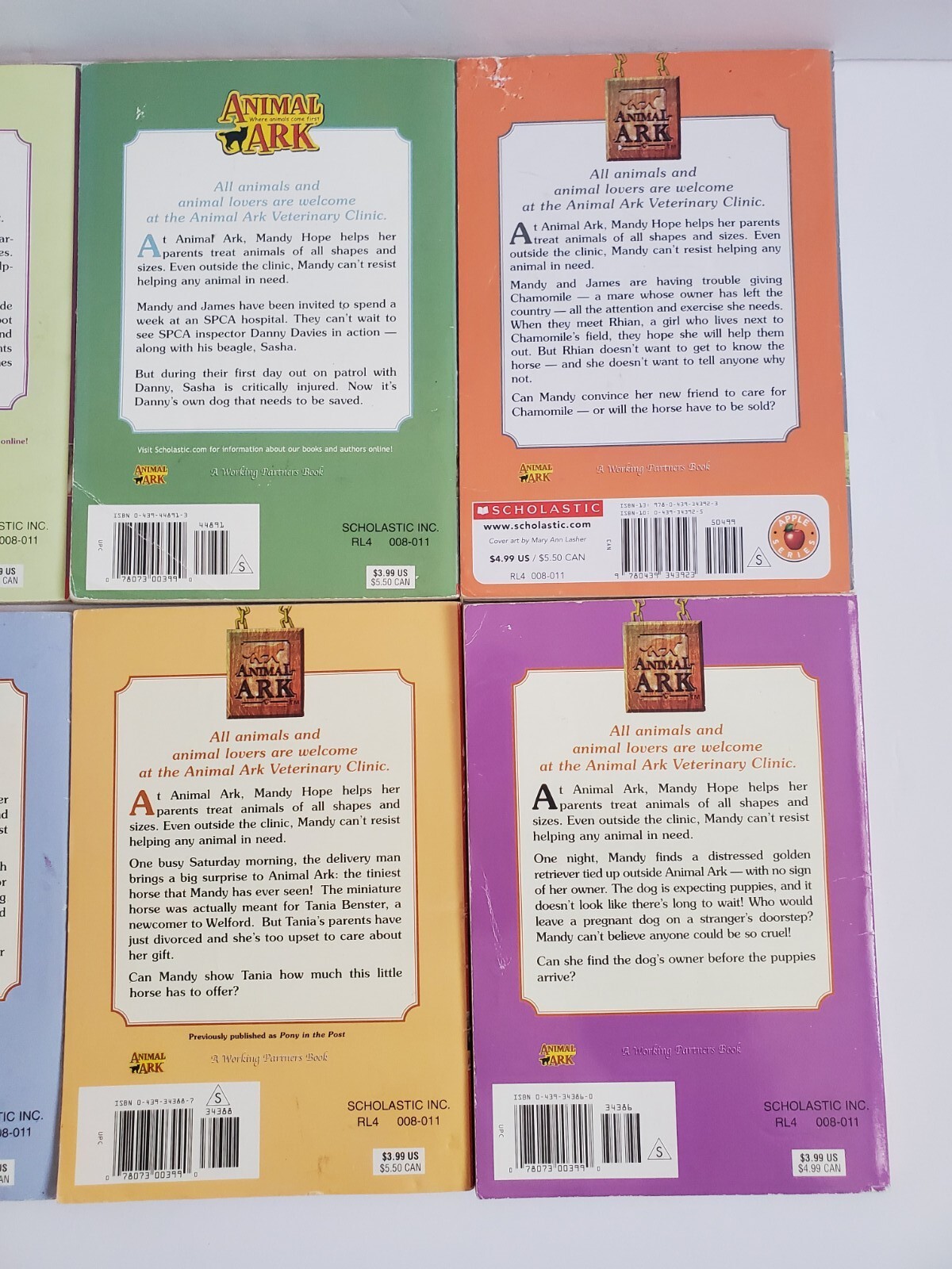 Animal Ark Ben M. Baglio Lot of 12 Children&rsquo;s Chapter Books Paperback