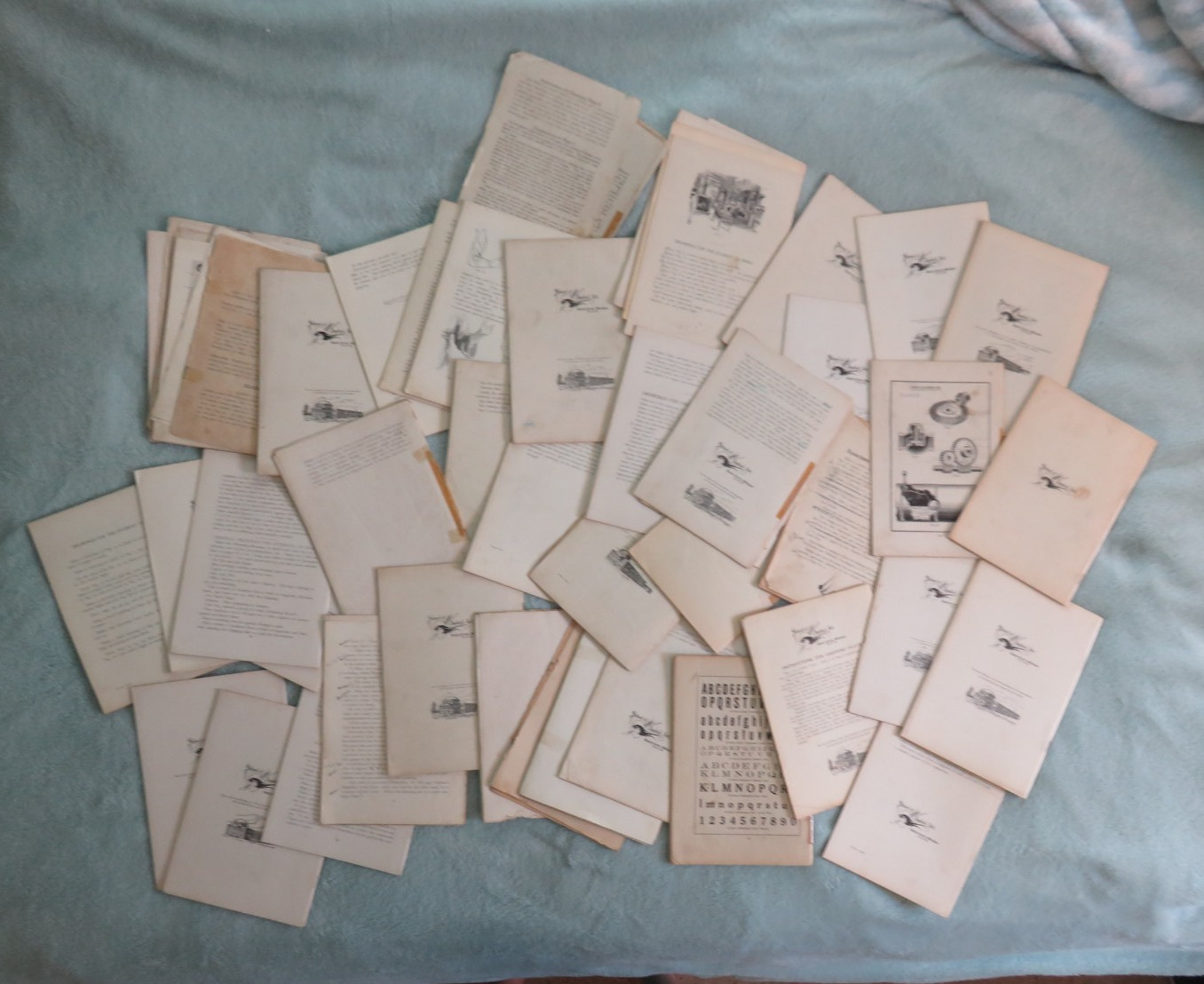 Lot of 45 1909 School of Applied Art Battle Creek, Michigan Commercial Drawing