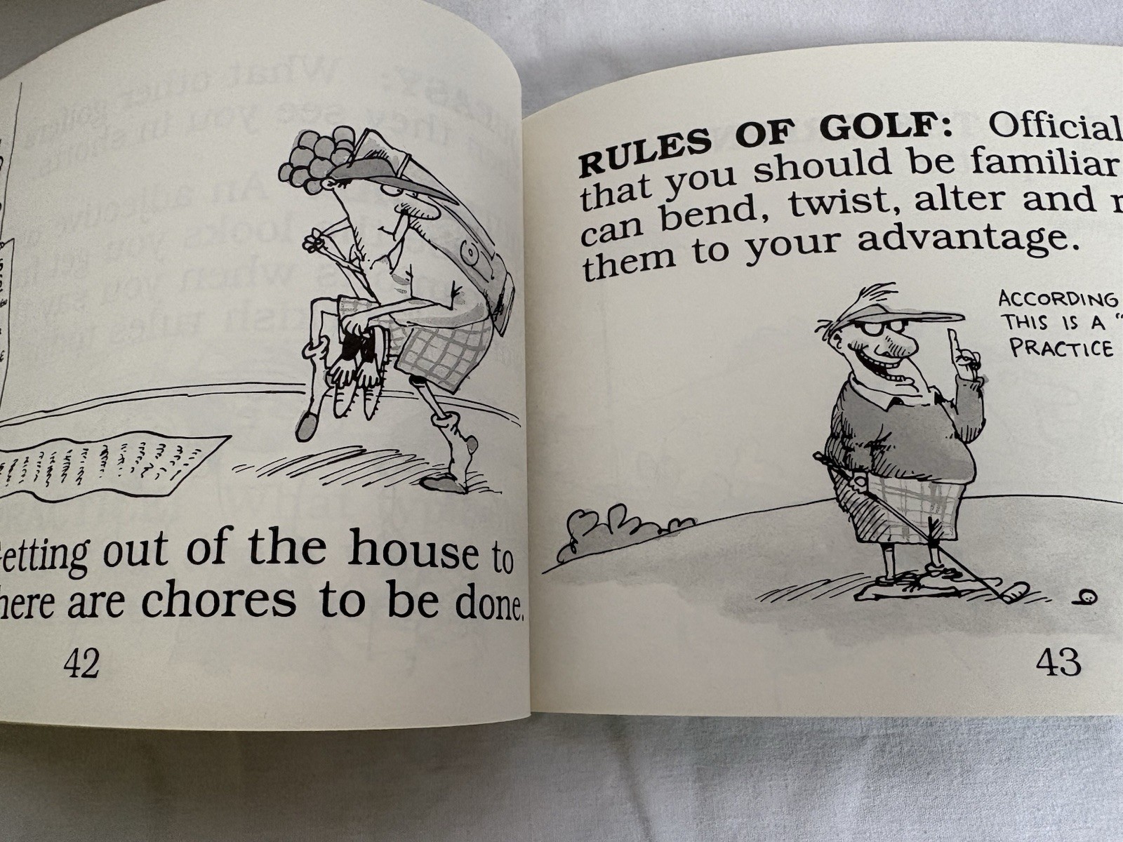 Golf Humor Vintage Novelty Book THE GOOD THE PLAID & THE BOGEY Kevin Ahern 1992