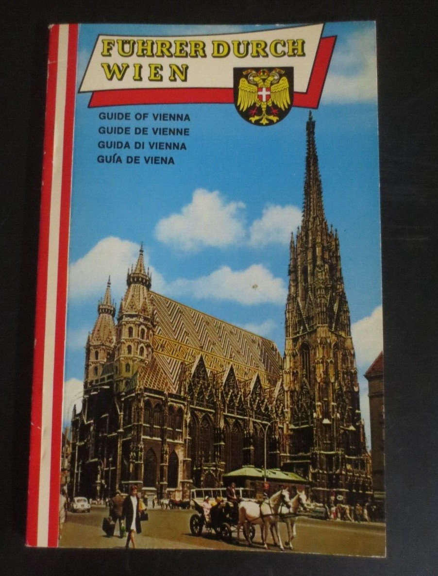 Guide of Vienna with Map Paperback Book 78 Pages 7 X 4.5 inches