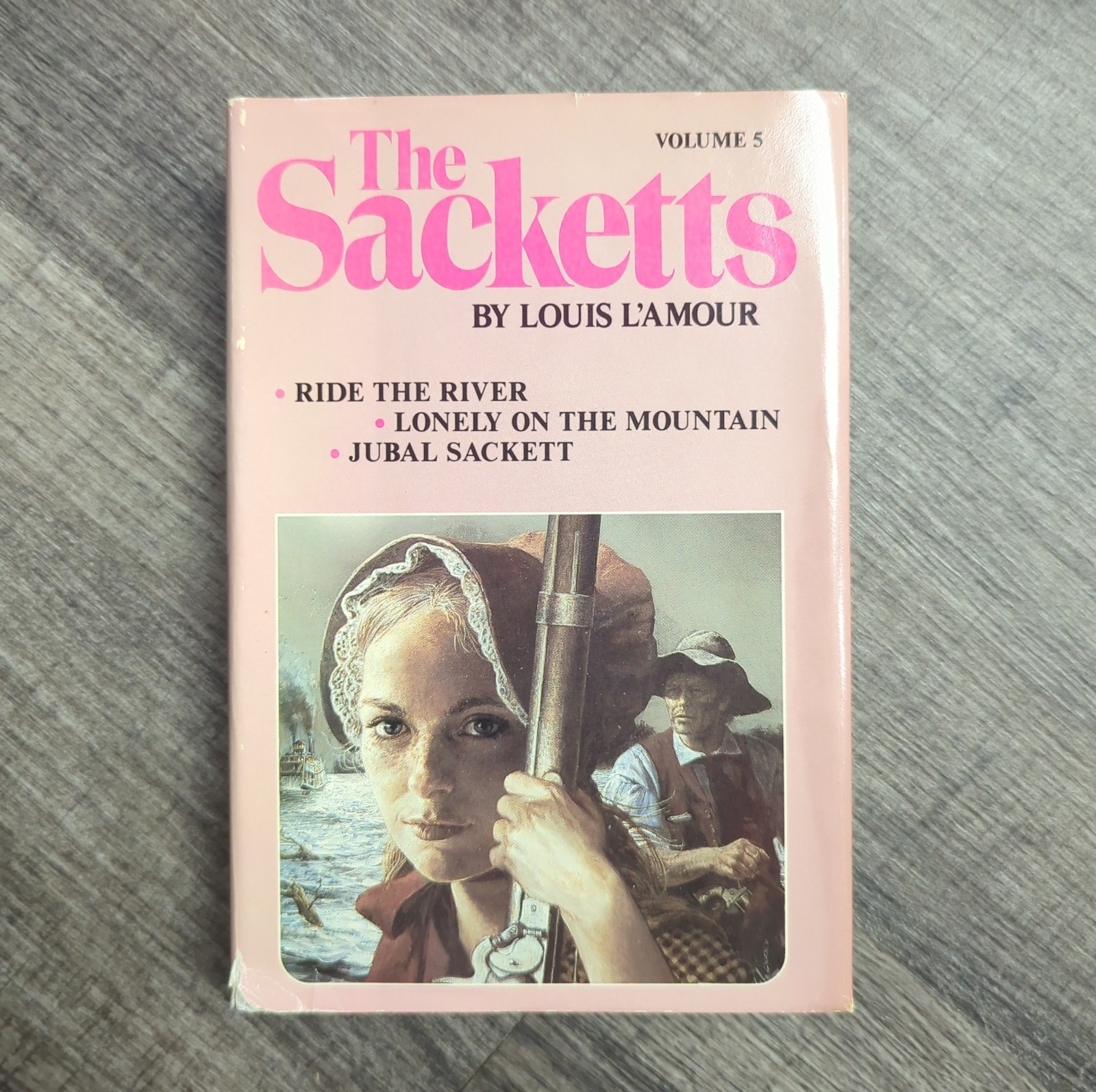 THE SACKETTS Complete 5 Volume Series by LOUIS L&rsquo;AMOUR Book Club Edition HCDJ