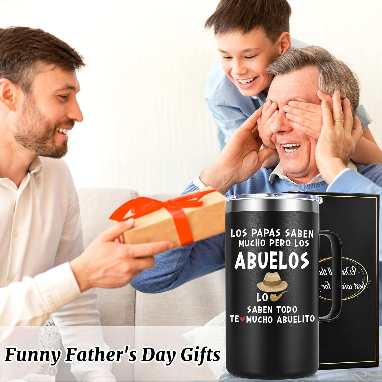 Abuelo Father&rsquo;S Day Gifts, Regalos Para El Mejor Abuelo Del Mundo, 20 Oz Grandfa