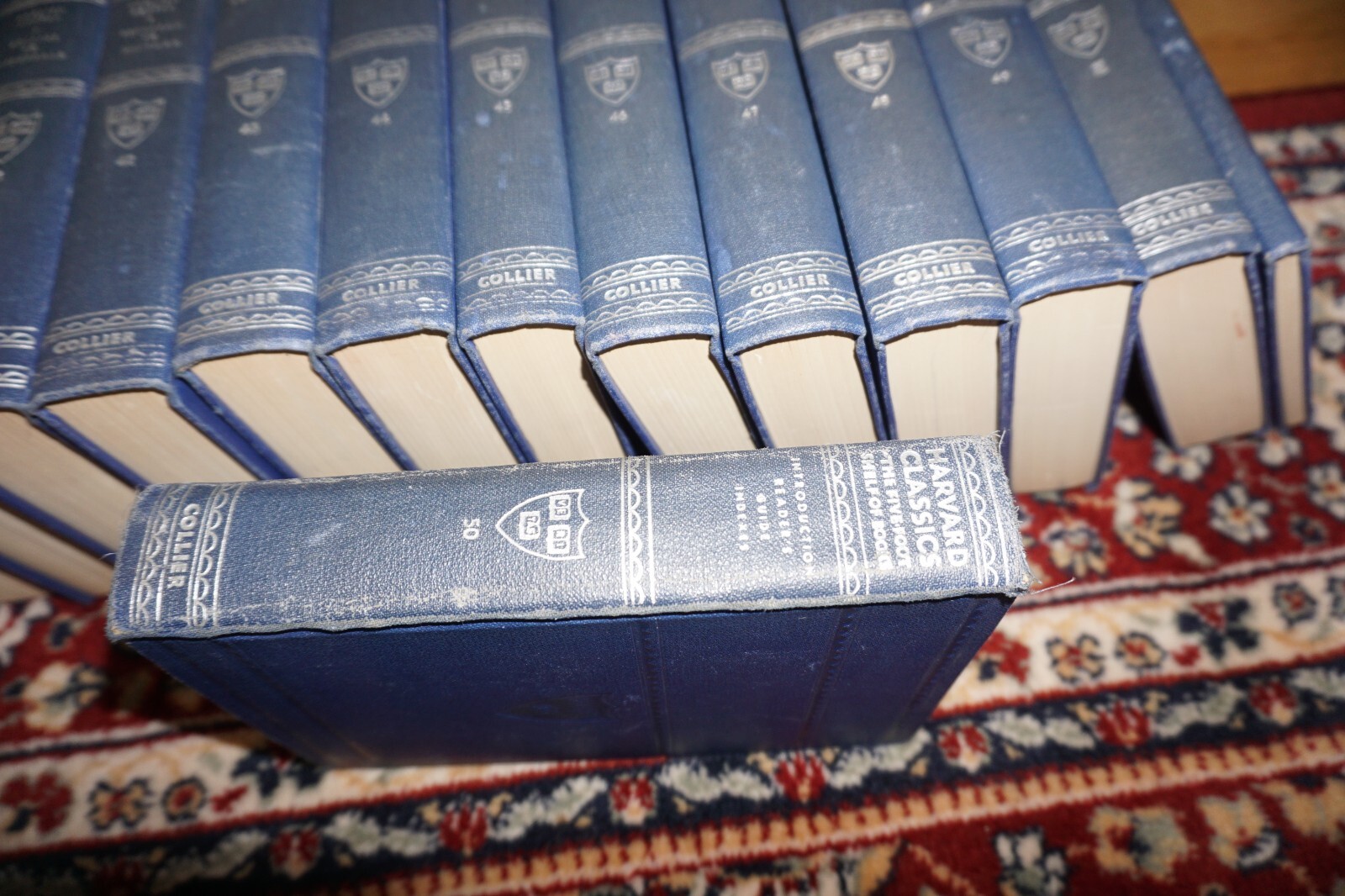 Harvard Classics 5 Foot Shelf Of Books Collier Blue Single Volume Selection