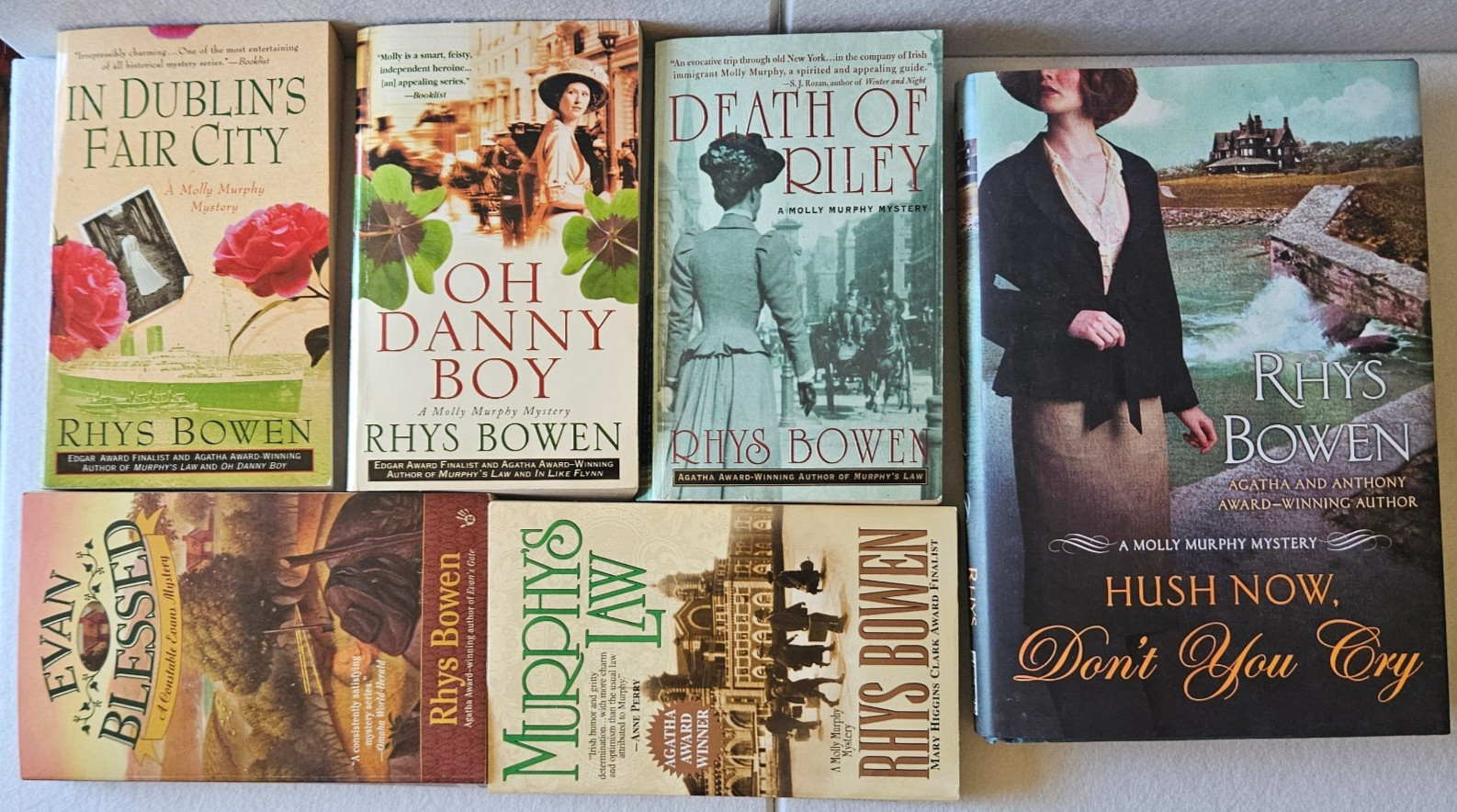 Lot: 6 Rhys Bowen Mystery Novels St. Martin&rsquo;s Crime Novels. One 1st Edition HC
