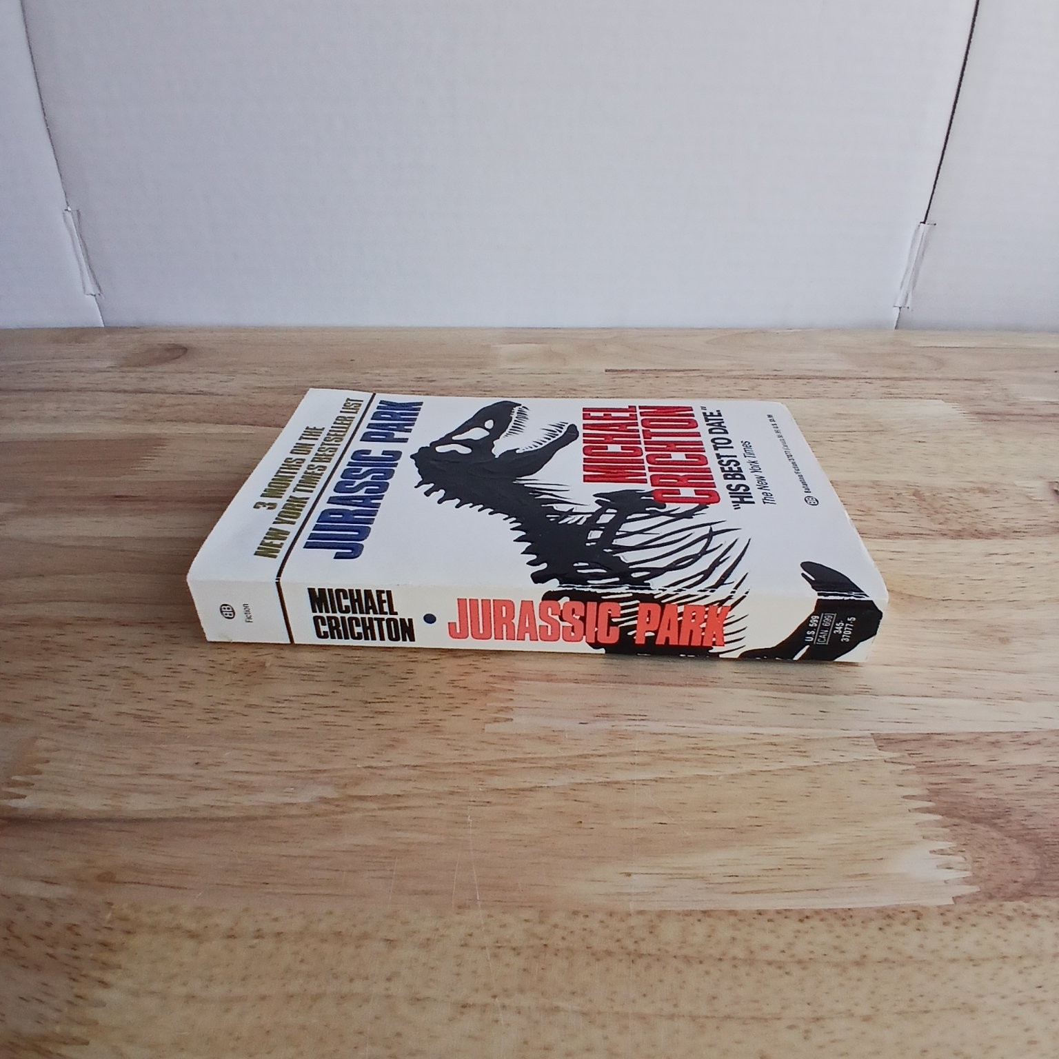 Jurassic Park Michael Crichton 1991 First Ballantine Edition Sci-Fi Thriller PB