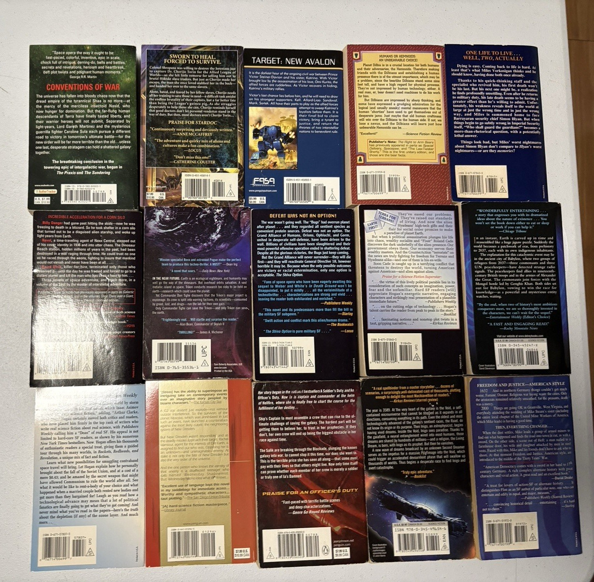 SCIENCE FICTION FANTASY LOT OF 60 PB Books, Assorted Authors