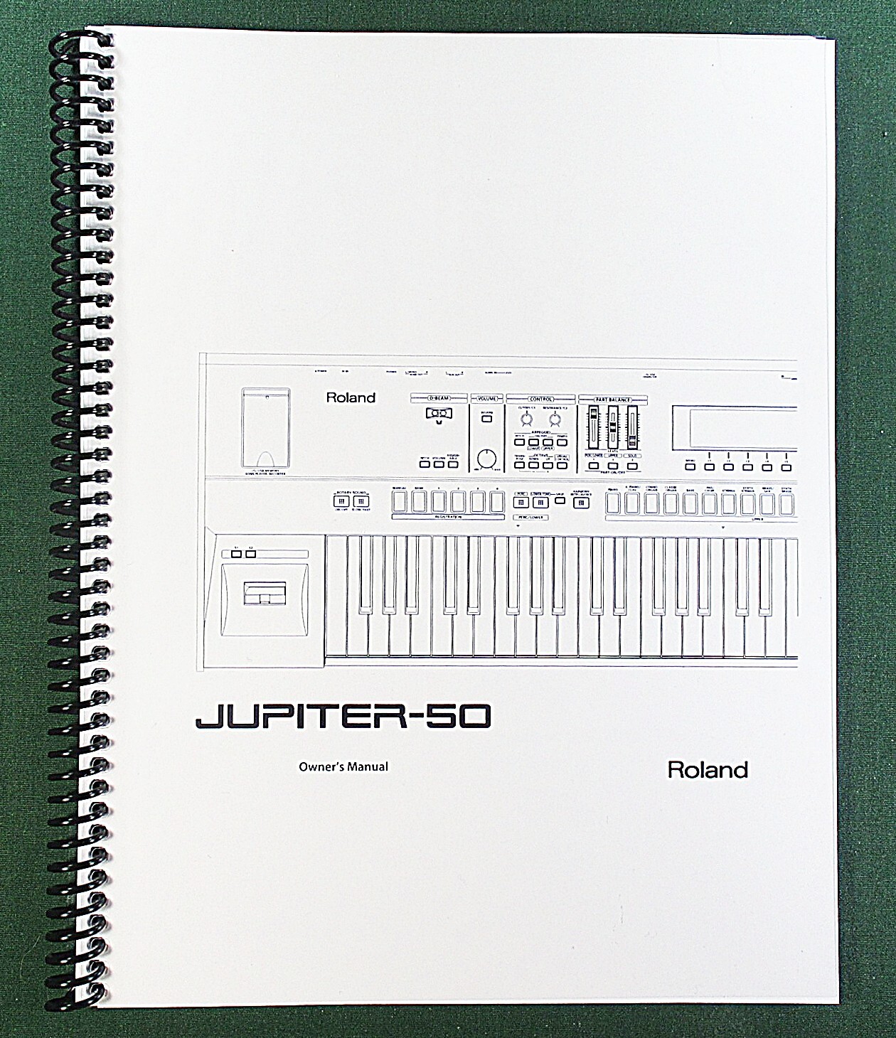 Roland Jupiter-50 Owner&rsquo;s Instruction Manual: 108 Pages & Protective Covers!