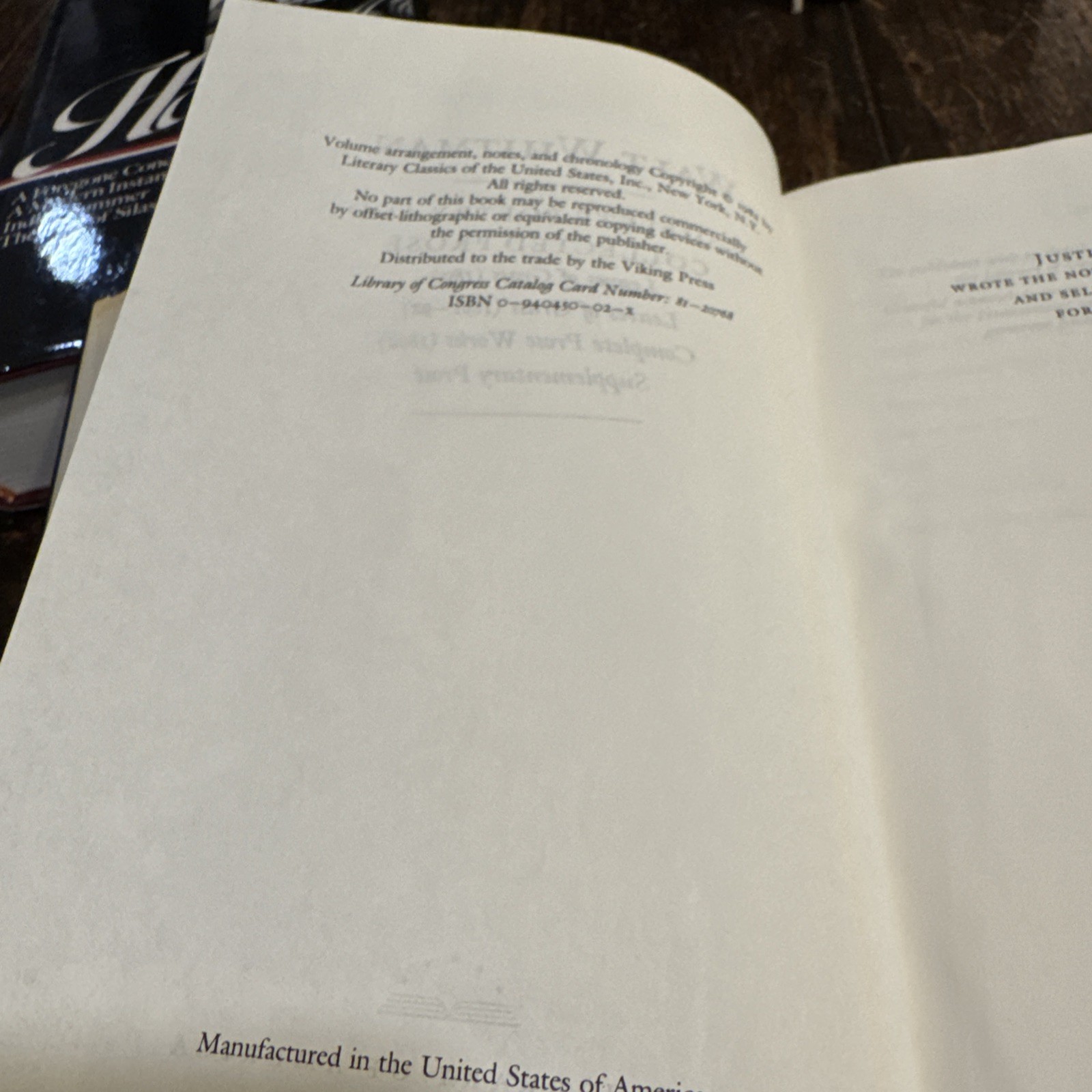 3 The Library of America HOWELLS 1982, WHITMAN 1982, STOWE 1982
